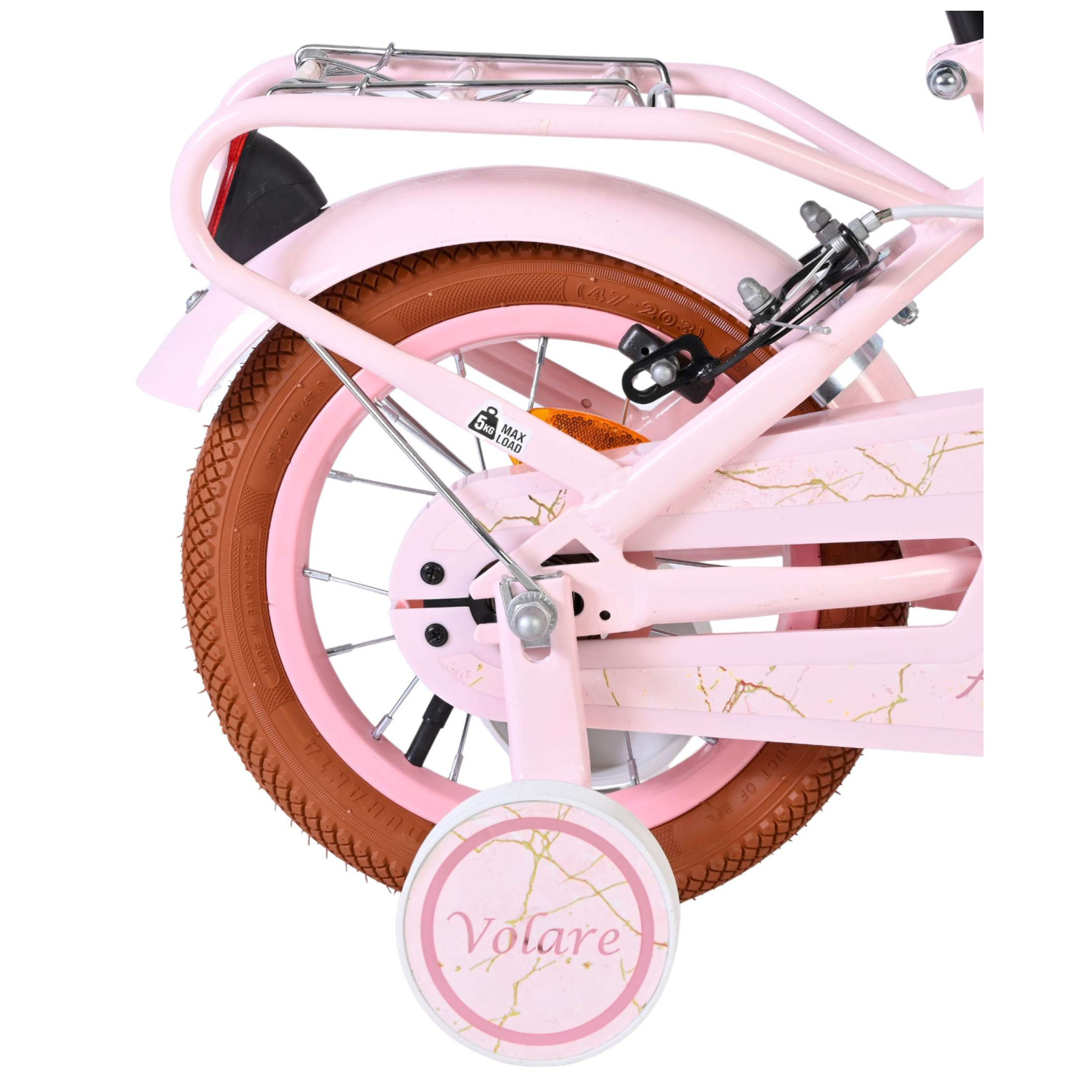 Volare Ashley Fiets - 12 inch - Roze - Twee handremmen