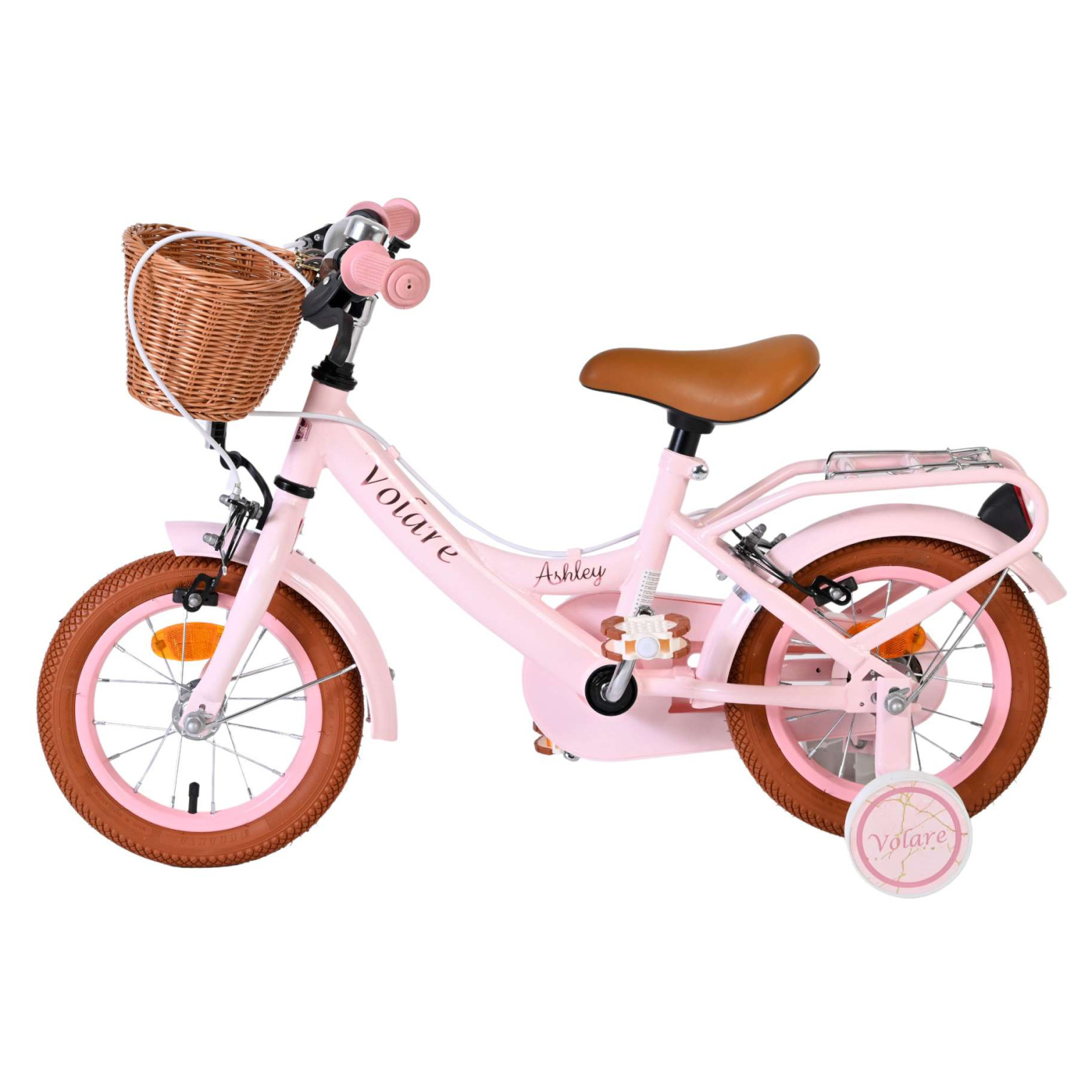 Volare Ashley Fiets - 12 inch - Roze - Twee handremmen