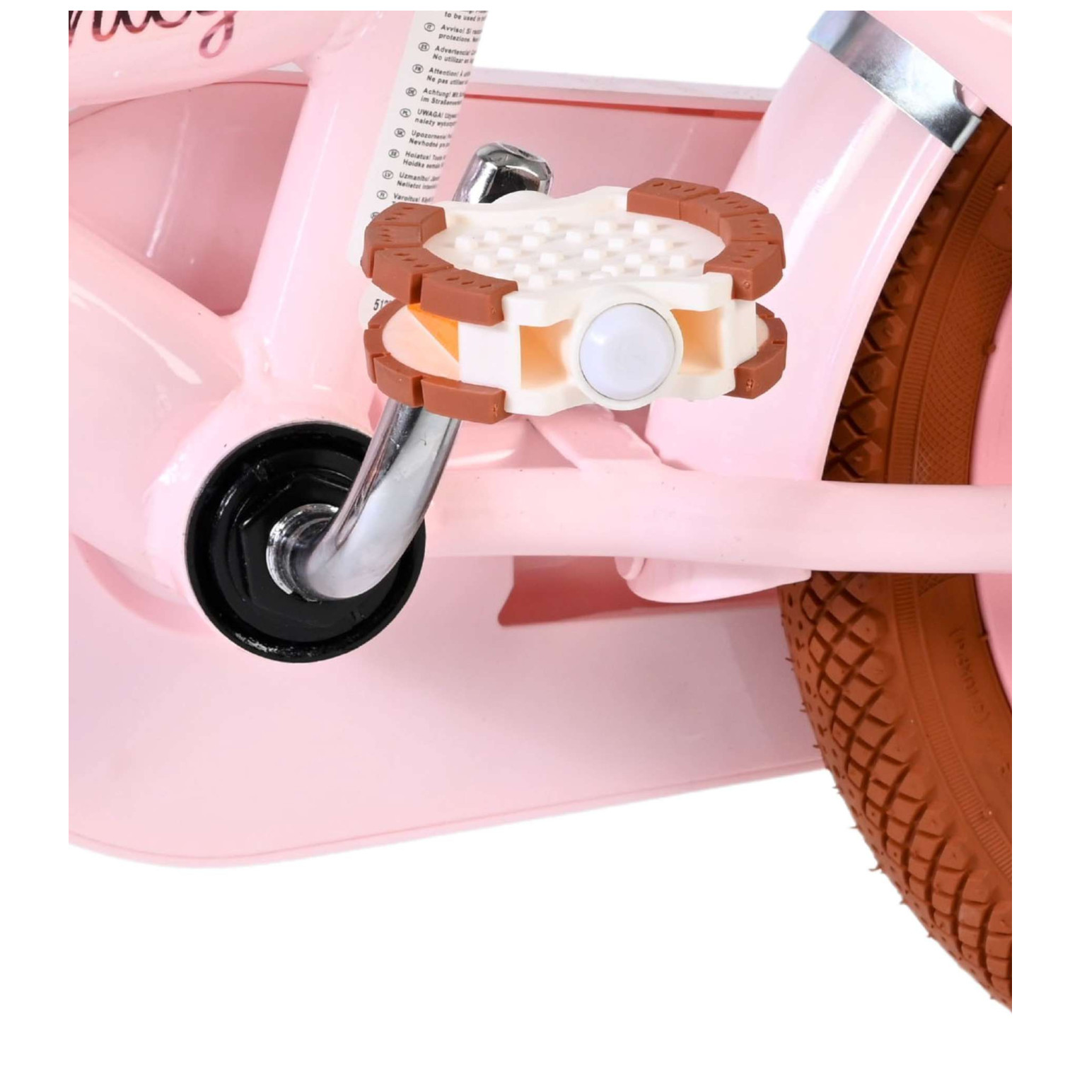 Volare Ashley Fiets - 12 inch - Roze - Twee handremmen