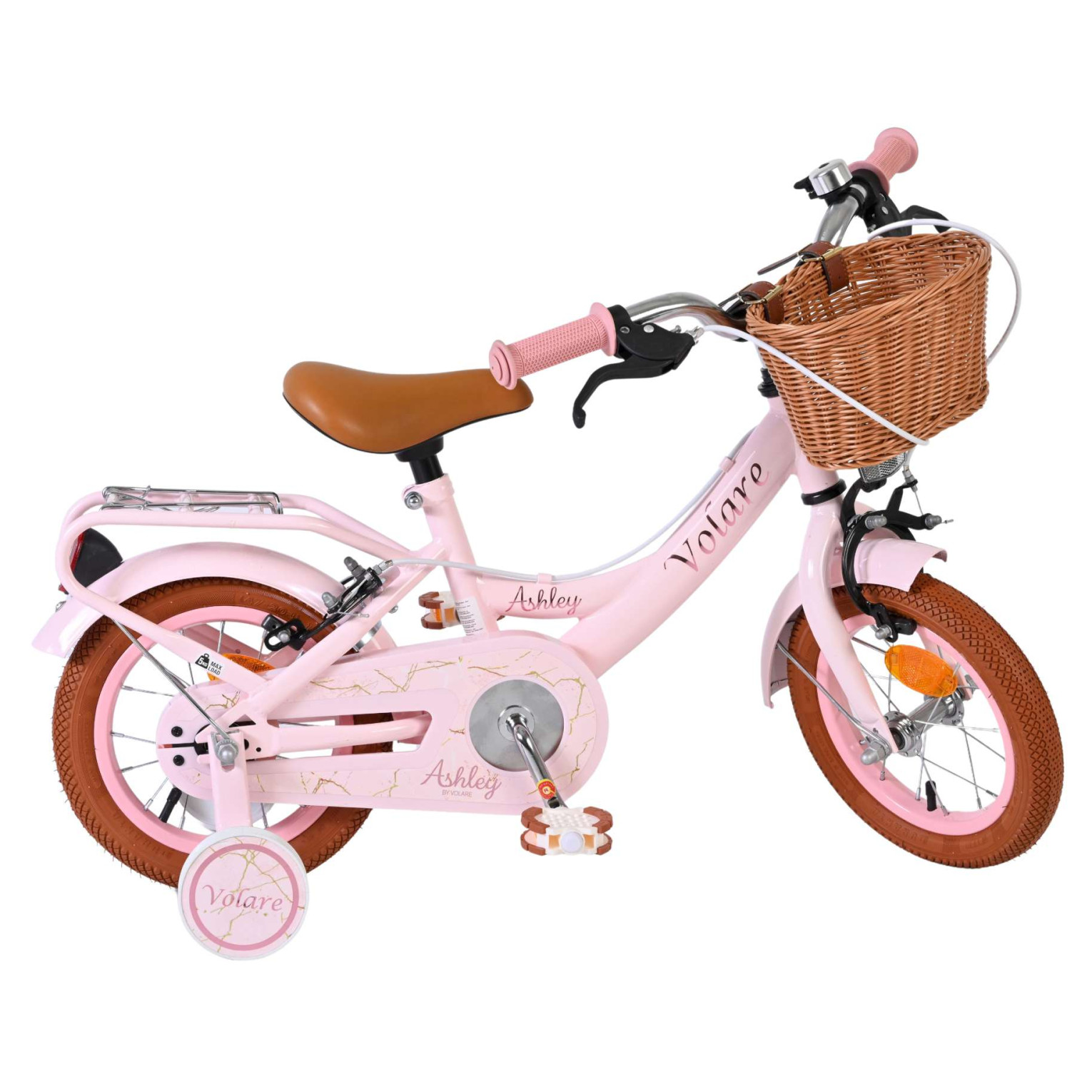 Volare Ashley Fiets - 12 inch - Roze - Twee handremmen