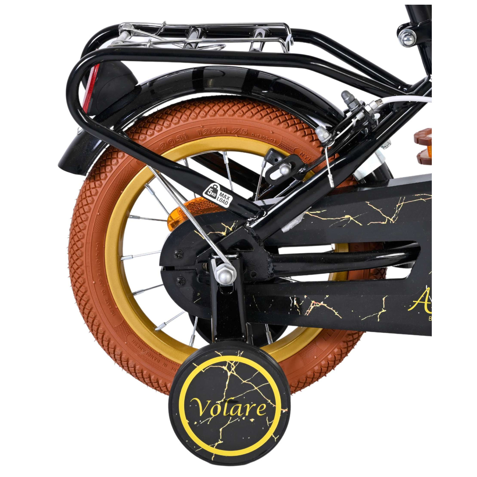 Volare Ashley Fiets - 12 inch - Zwart - Twee handremmen