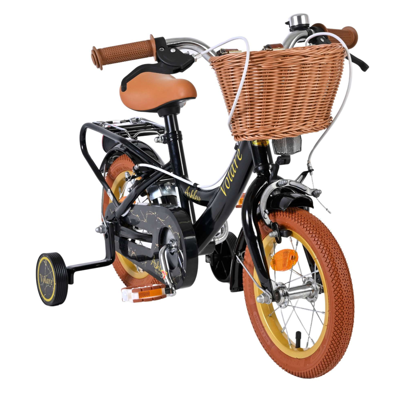 Volare Ashley Fiets - 12 inch - Zwart - Twee handremmen