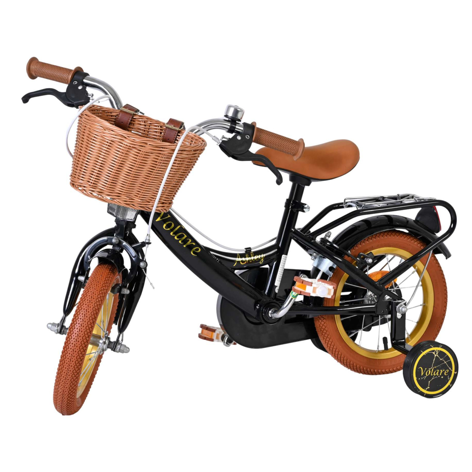 Volare Ashley Fiets - 12 inch - Zwart - Twee handremmen