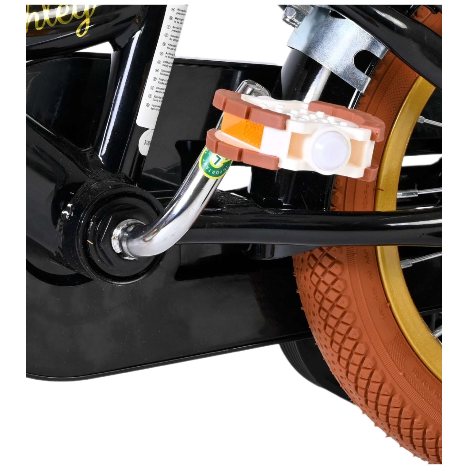 Volare Ashley Fiets - 12 inch - Zwart - Twee handremmen