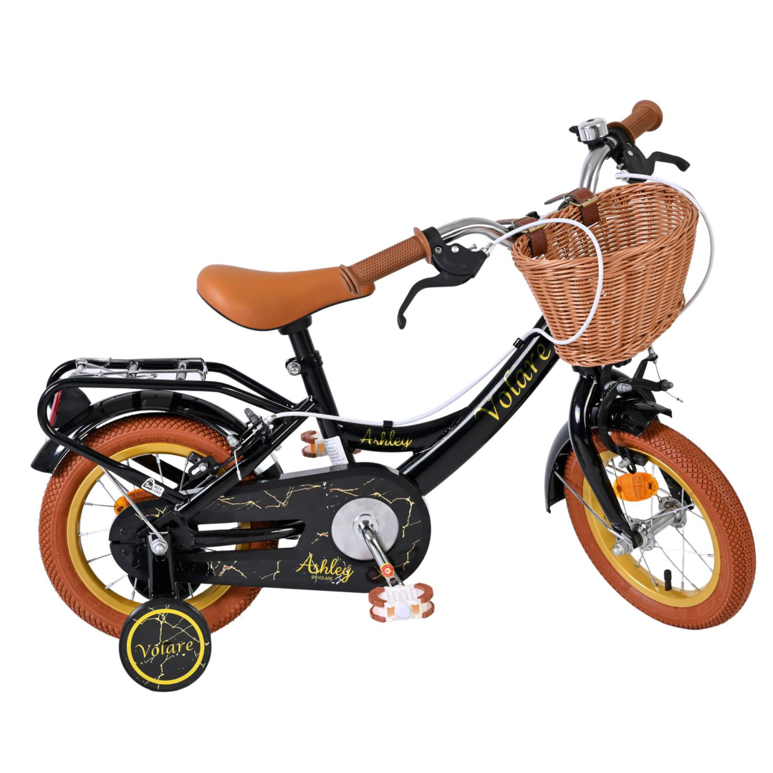 Volare Ashley Fiets - 12 inch - Zwart - Twee handremmen