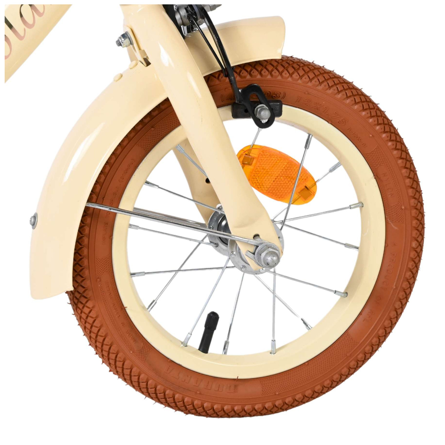 Volare Ashley Fiets - 12 inch - Créme - Twee handremmen