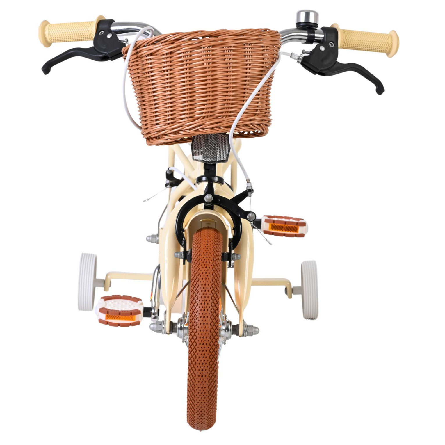 Volare Ashley Fiets - 12 inch - Créme - Twee handremmen