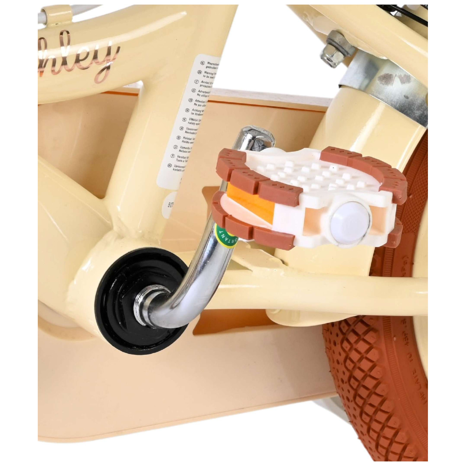 Volare Ashley Fiets - 12 inch - Créme - Twee handremmen