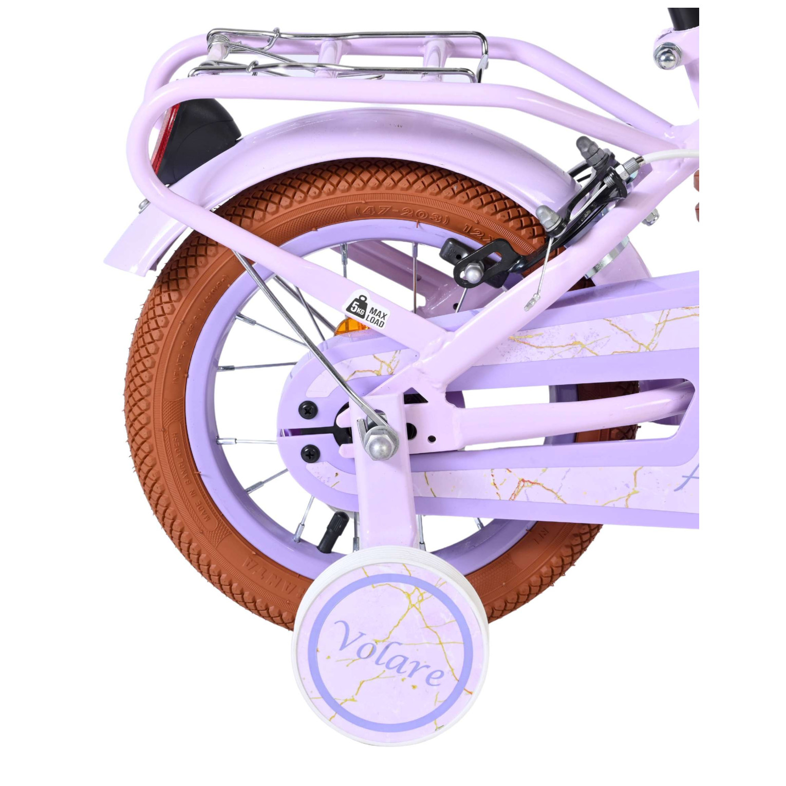 Volare Ashley Fiets - 12 inch - Lila - Twee handremmen