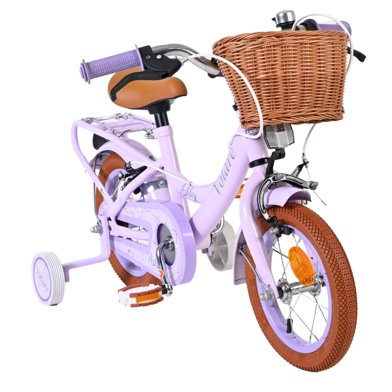 Volare Ashley Fiets - 12 inch - Lila - Twee handremmen