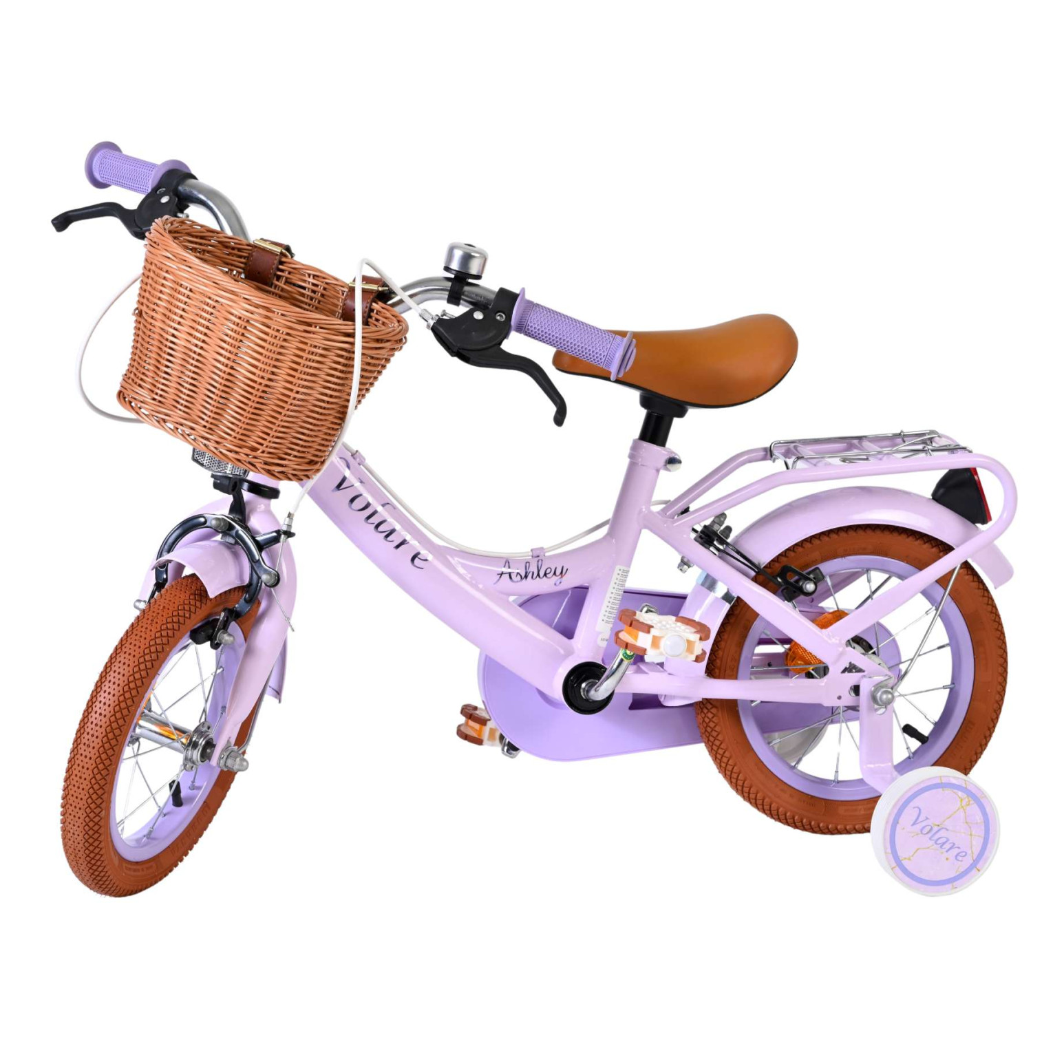 Volare Ashley Fiets - 12 inch - Lila - Twee handremmen