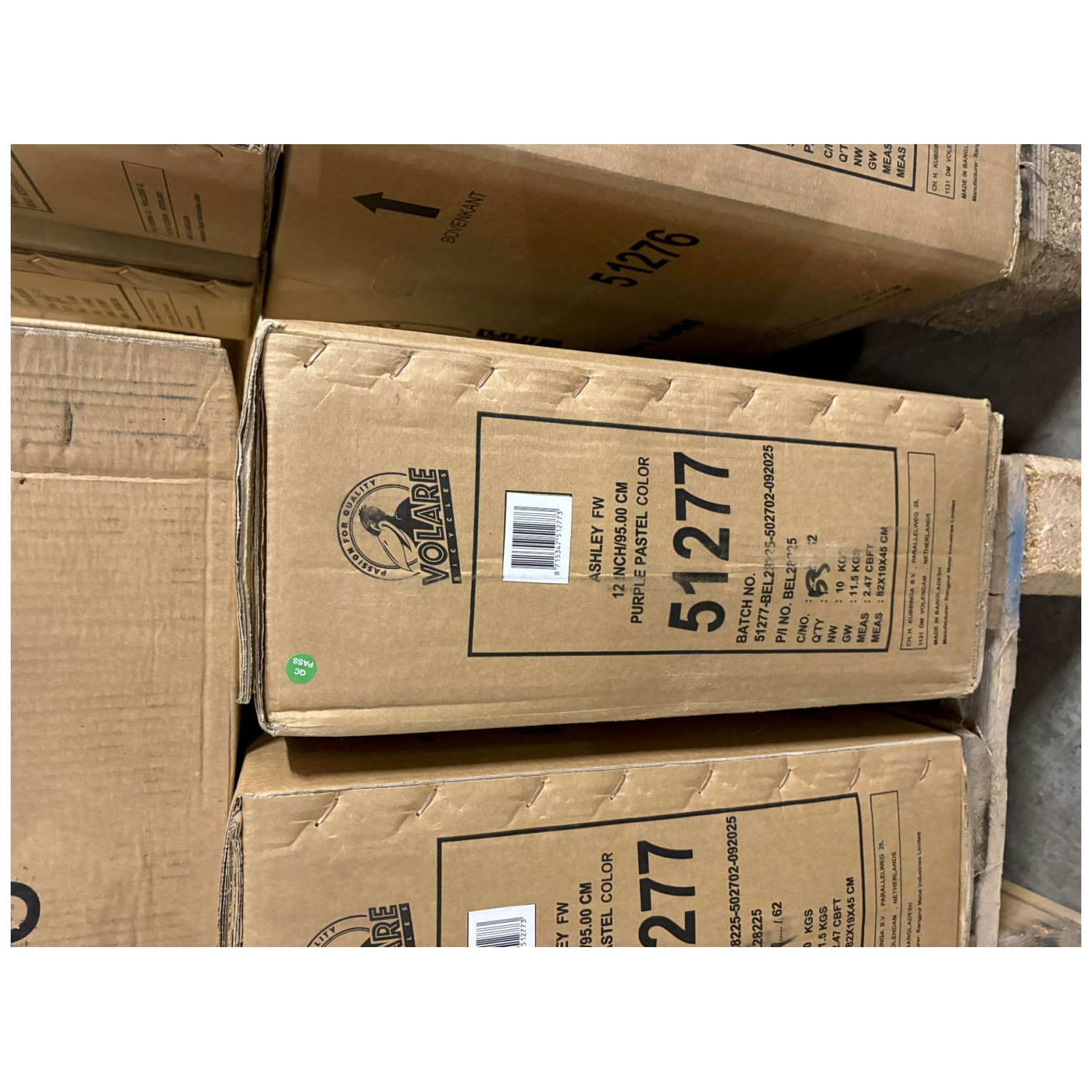 Volare Ashley Fiets - 12 inch - Lila - Twee handremmen