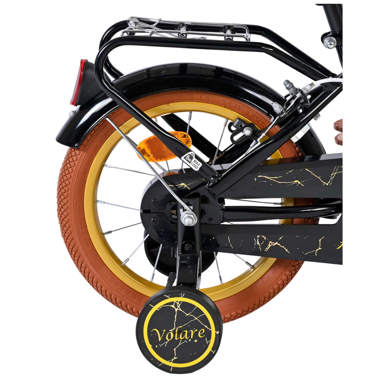 Volare Ashley Fiets - 14 inch - Zwart - Twee Handremmen