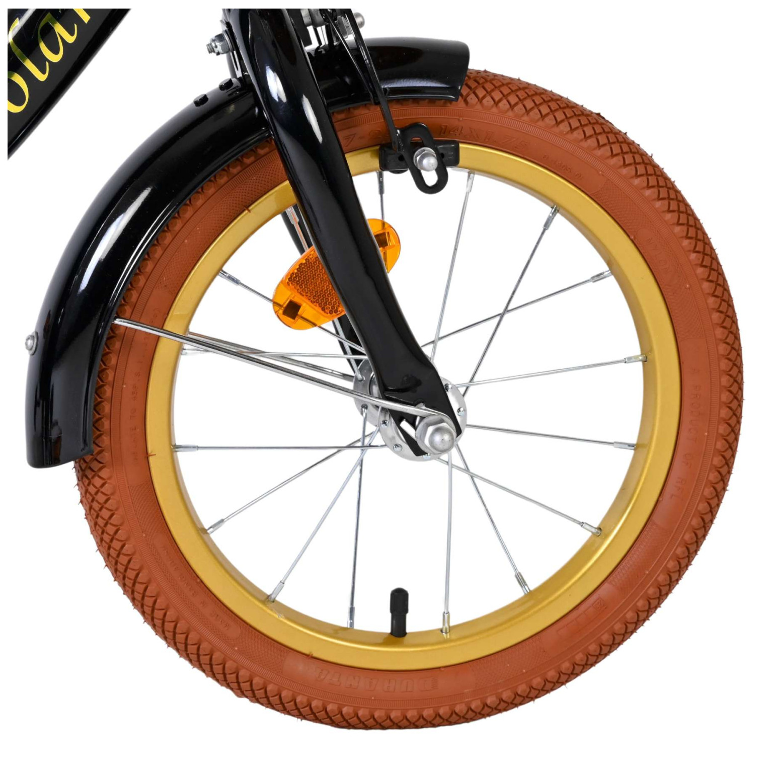 Volare Ashley Fiets - 14 inch - Zwart - Twee Handremmen