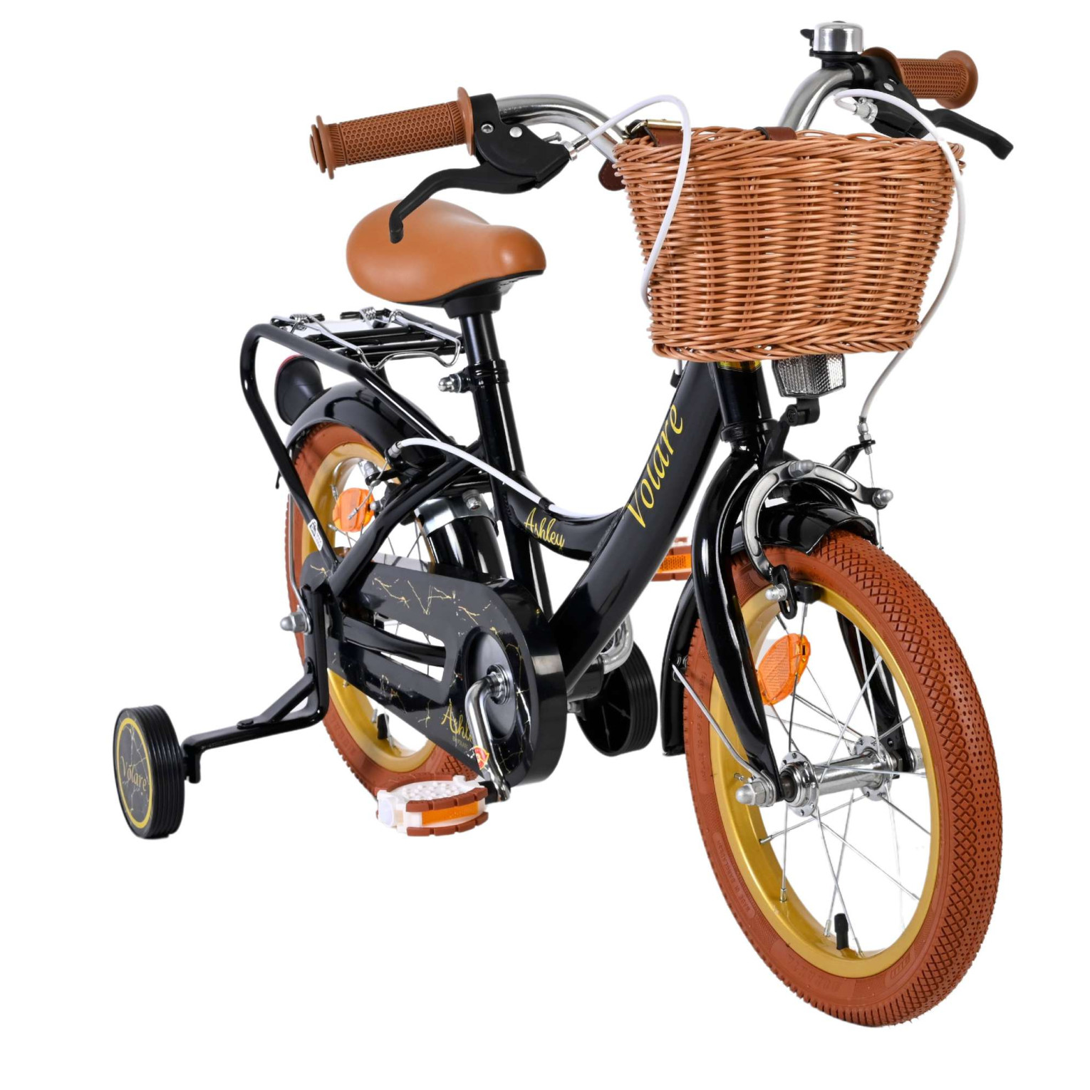 Volare Ashley Fiets - 14 inch - Zwart - Twee Handremmen
