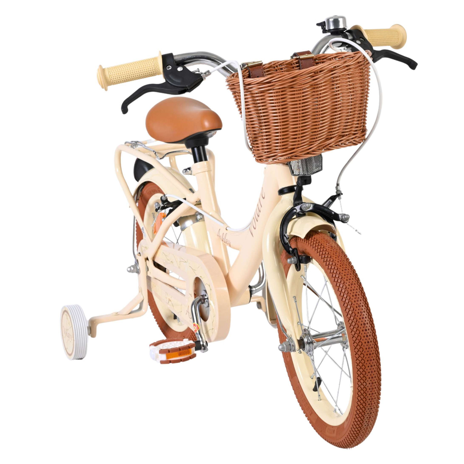 Volare Ashley Fiets - 14 inch - Creme - Twee Handremmen
