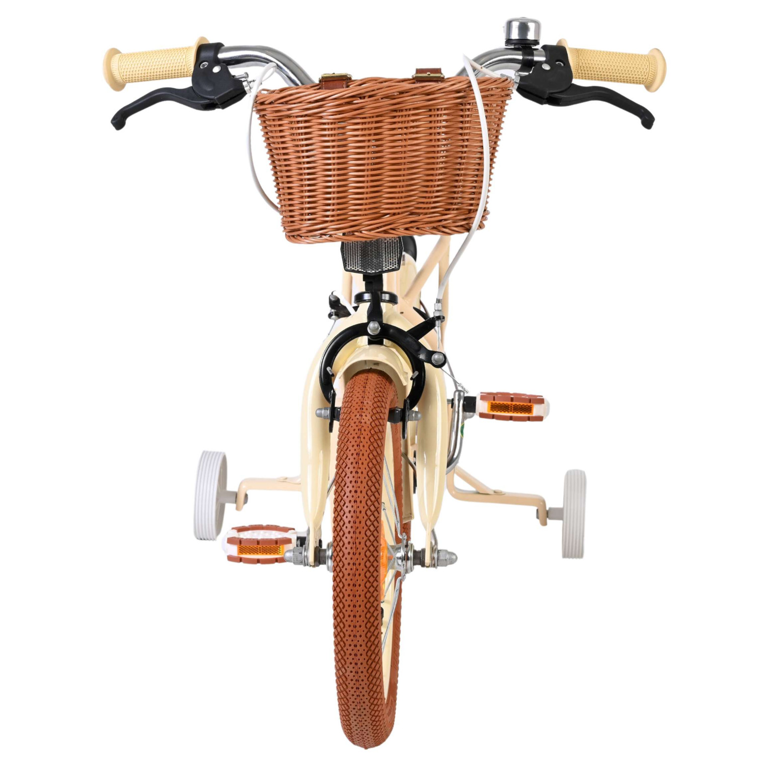 Volare Ashley Fiets - 14 inch - Creme - Twee Handremmen