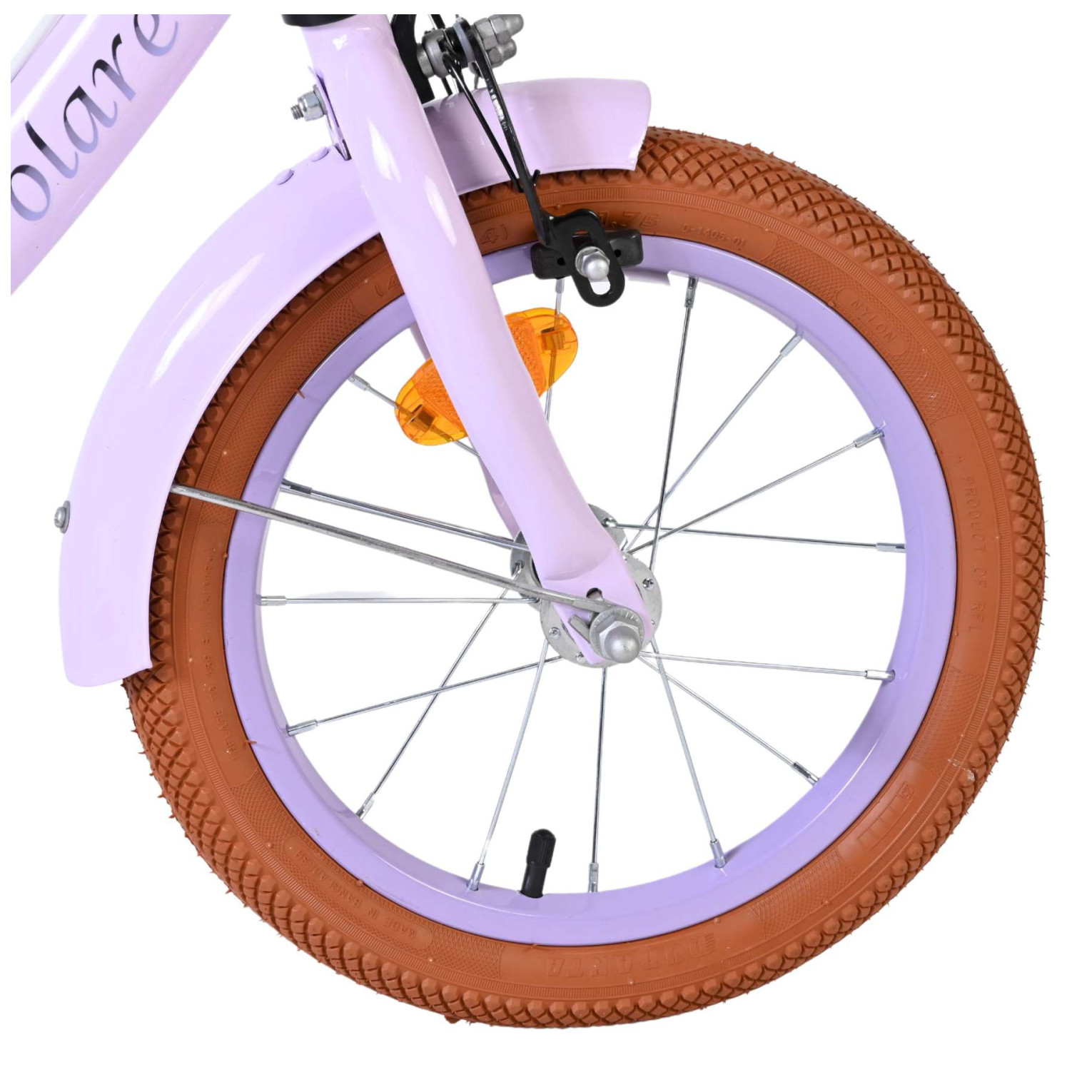 Volare Ashley Fiets - 14 inch - Lila - Twee Handremmen