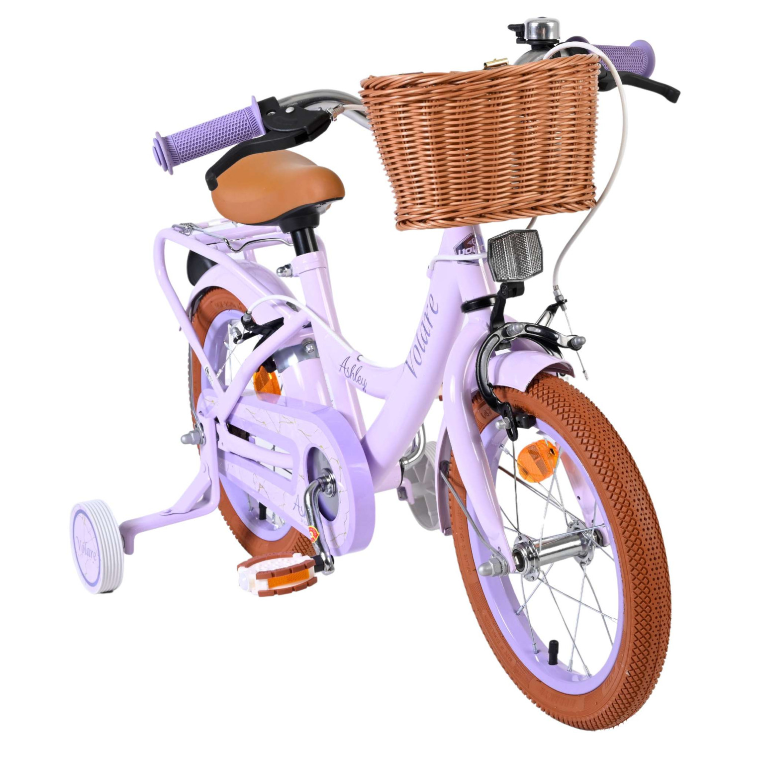 Volare Ashley Fiets - 14 inch - Lila - Twee Handremmen