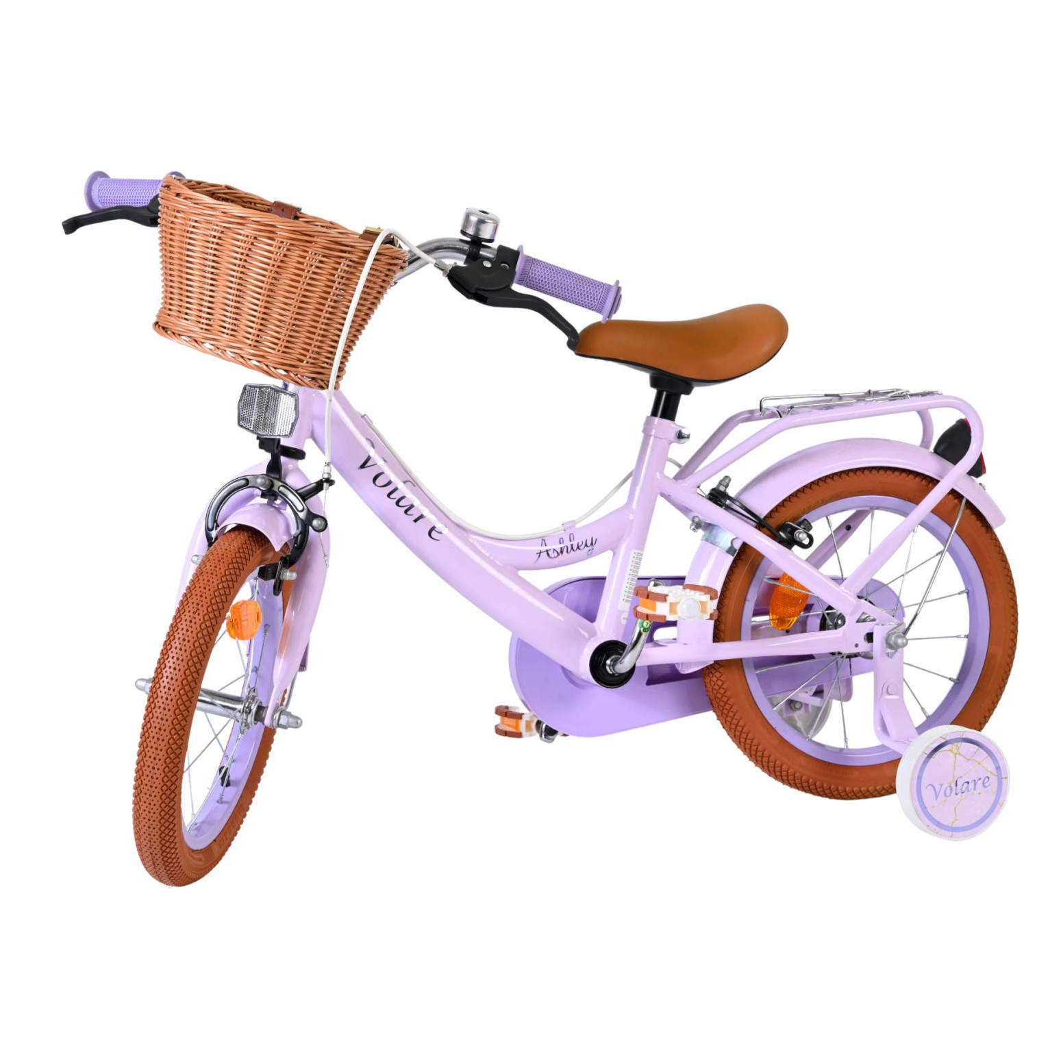 Volare Ashley Fiets - 14 inch - Lila - Twee Handremmen