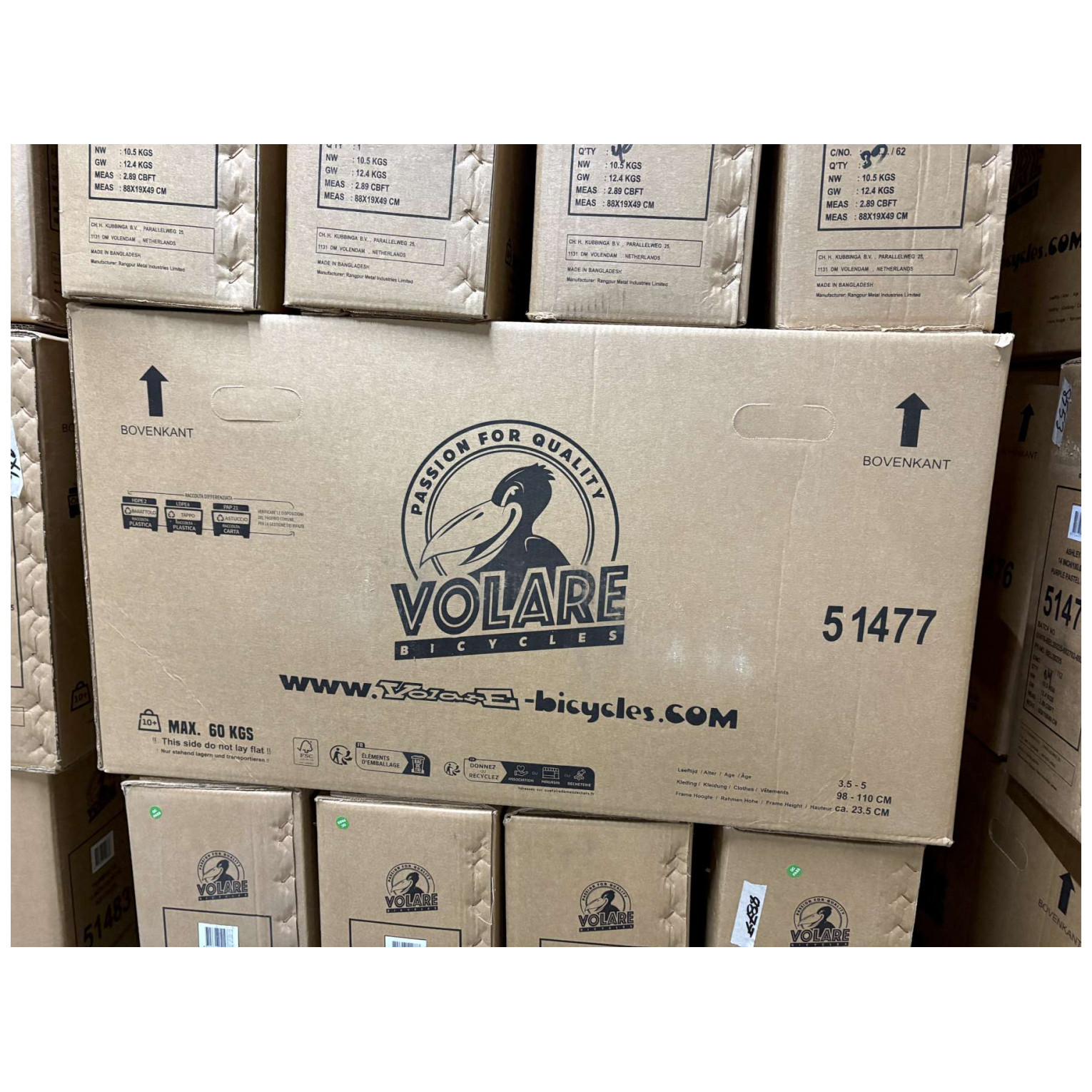 Volare Ashley Fiets - 14 inch - Lila - Twee Handremmen