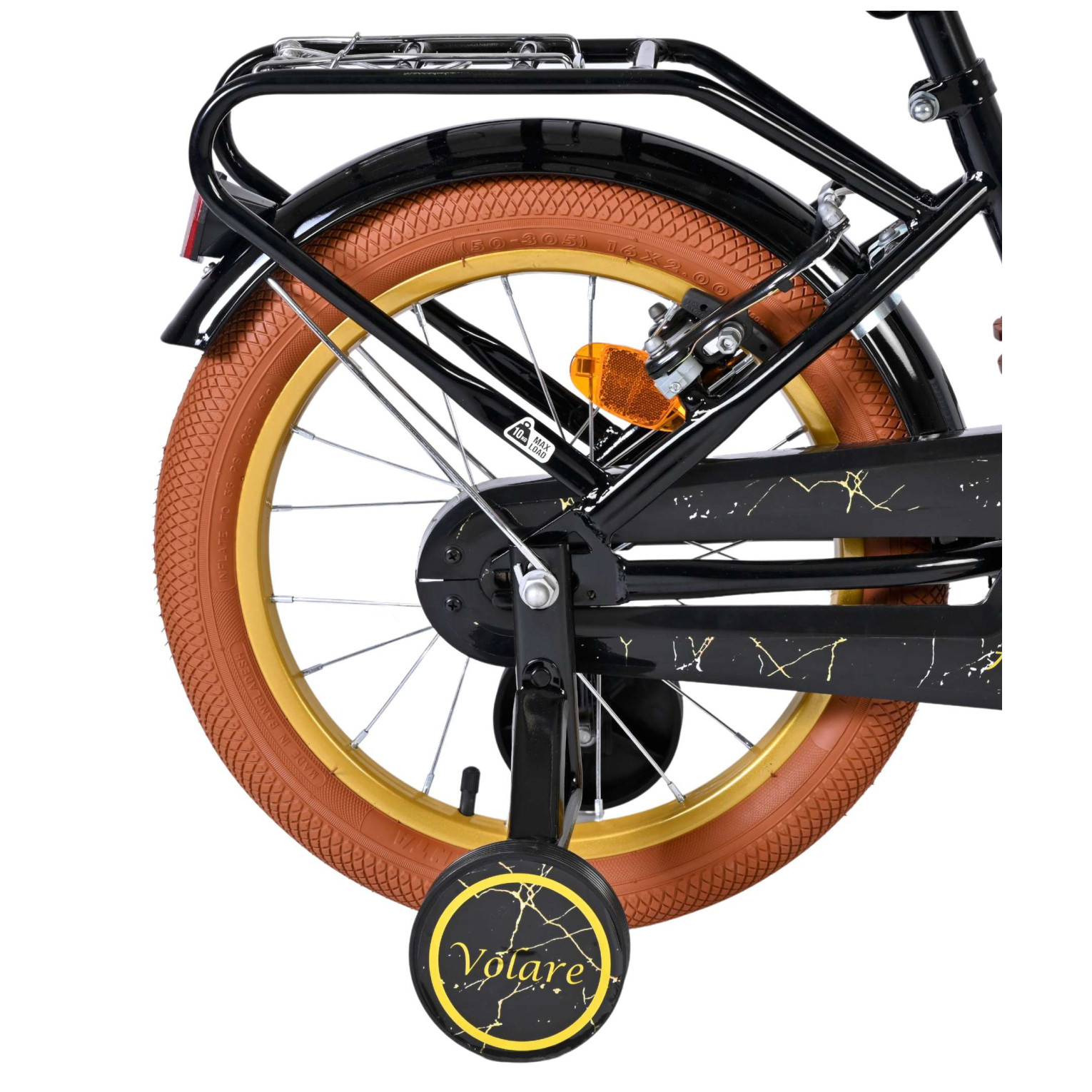 Volare Ashley Fiets - 16 inch - Zwart - Twee Handremmen