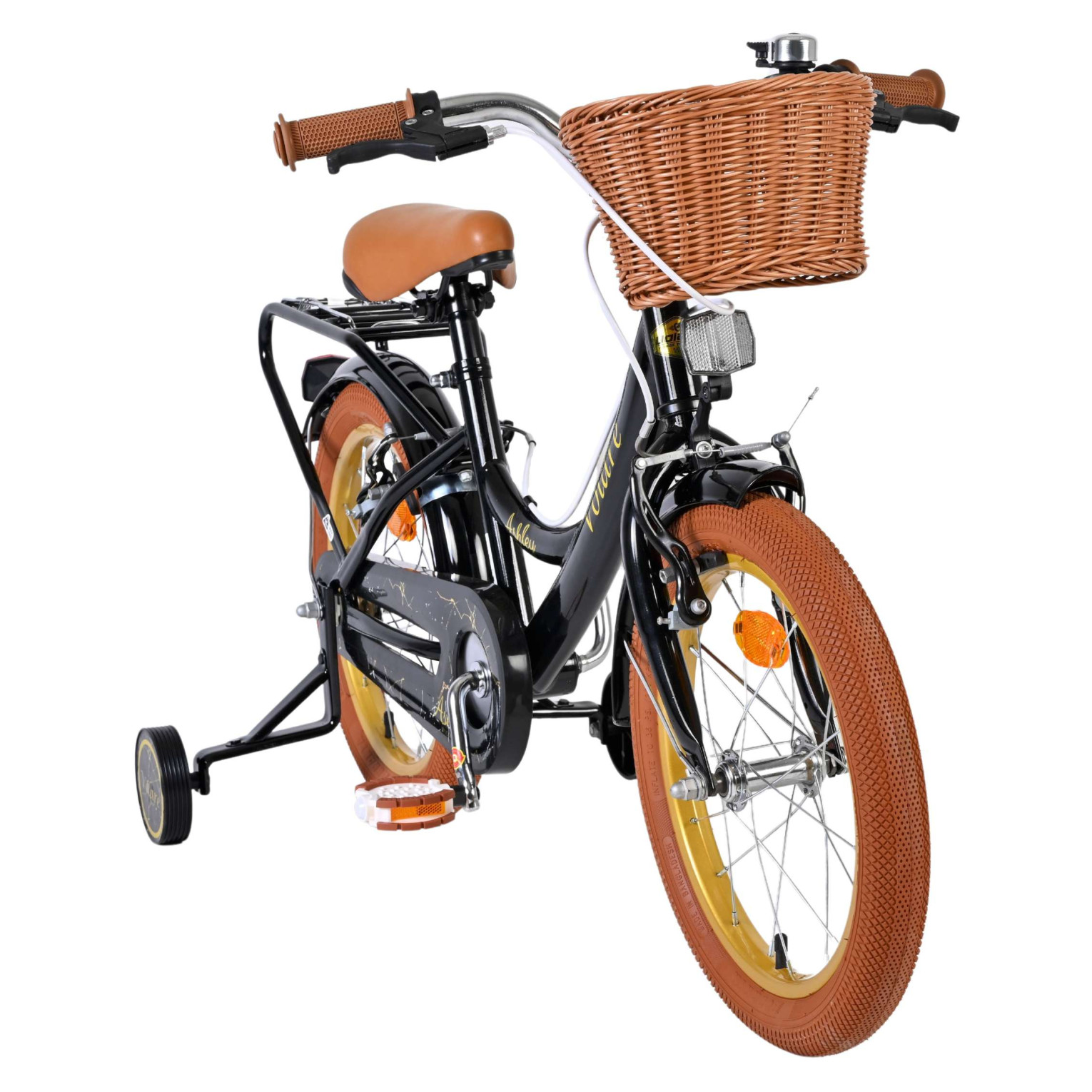 Volare Ashley Fiets - 16 inch - Zwart - Twee Handremmen