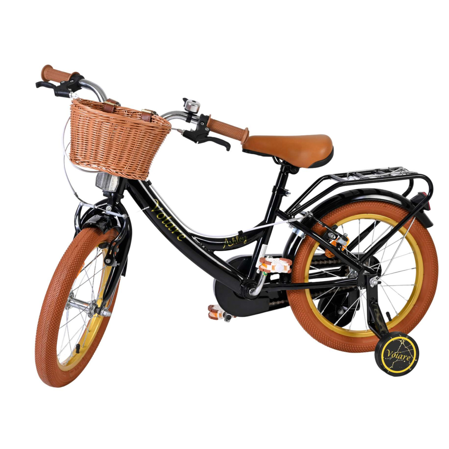 Volare Ashley Fiets - 16 inch - Zwart - Twee Handremmen