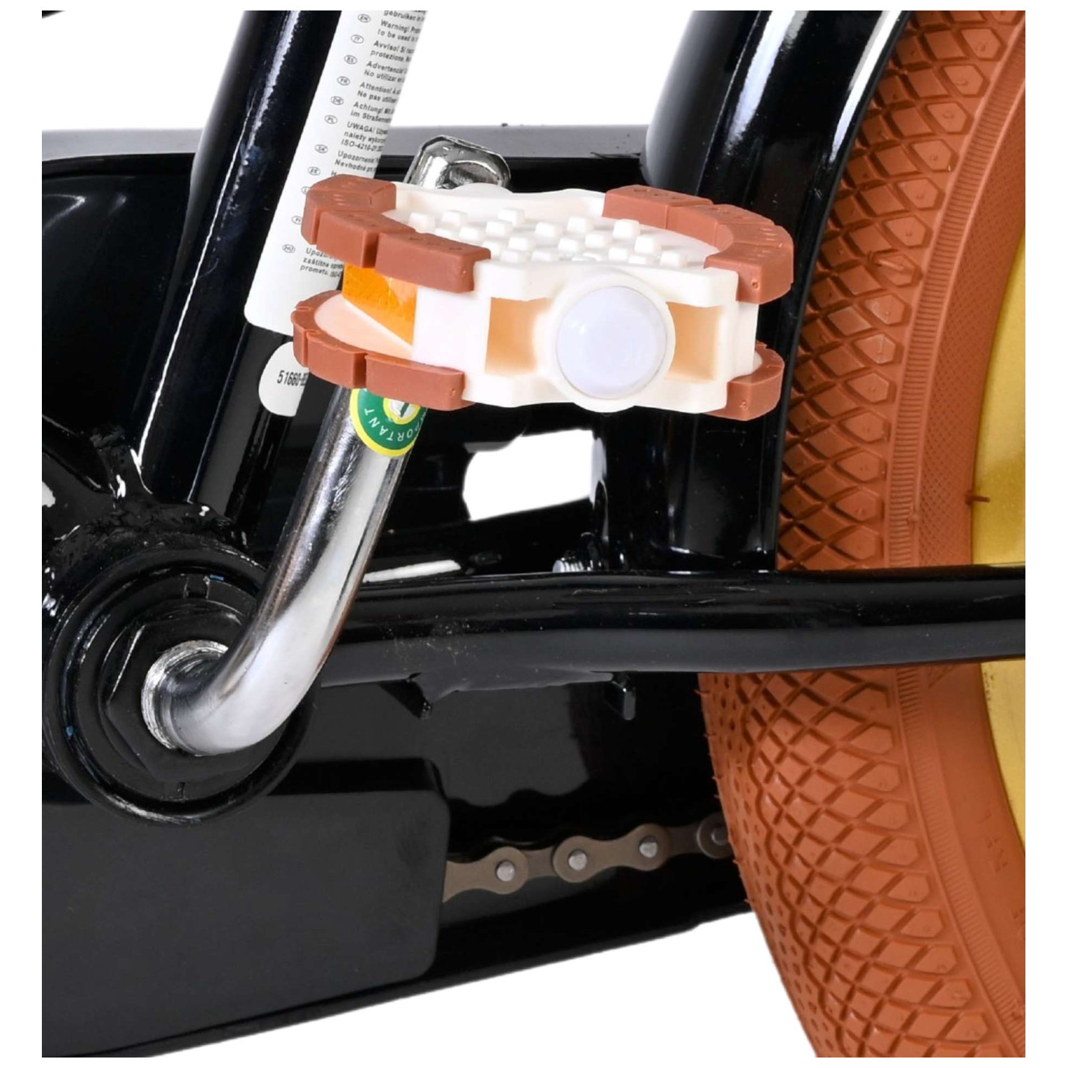 Volare Ashley Fiets - 16 inch - Zwart - Twee Handremmen