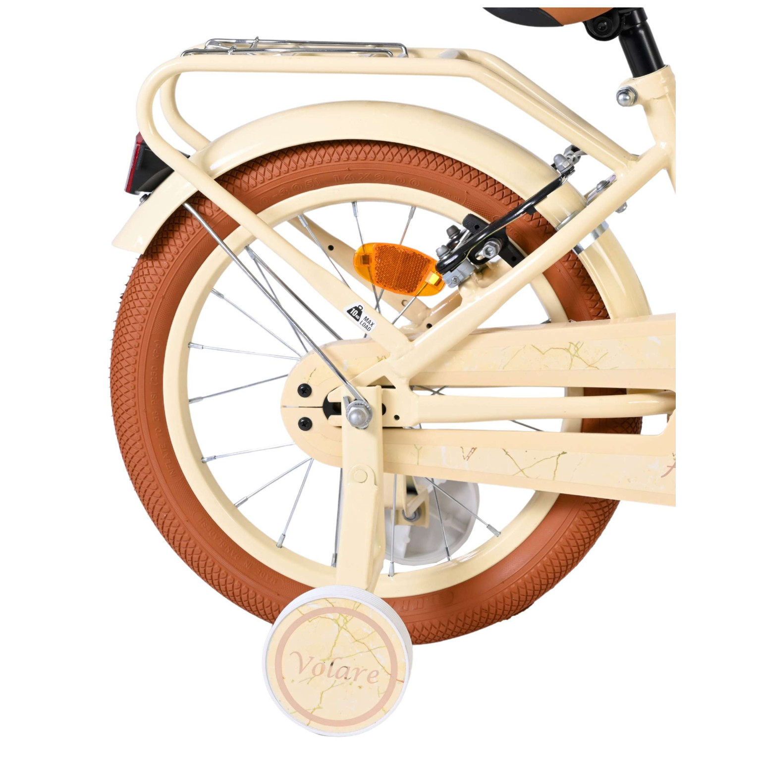 Volare Ashley Fiets - 16 inch - Creme - Twee Handremmen