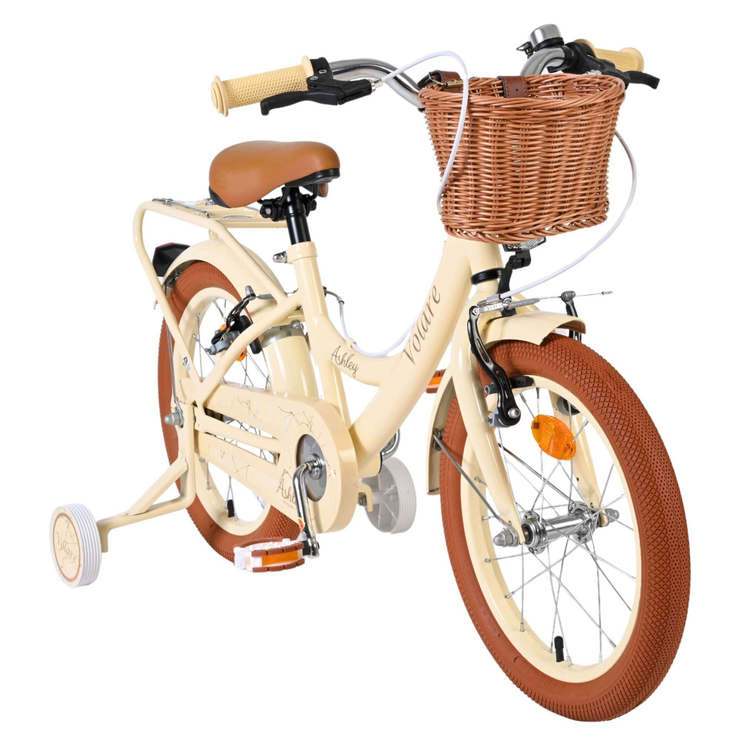 Volare Ashley Fiets - 16 inch - Creme - Twee Handremmen