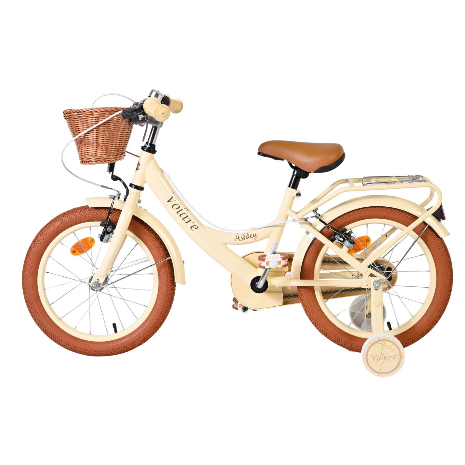 Volare Ashley Fiets - 16 inch - Creme - Twee Handremmen