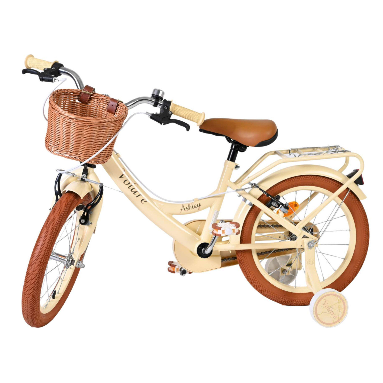 Volare Ashley Fiets - 16 inch - Creme - Twee Handremmen