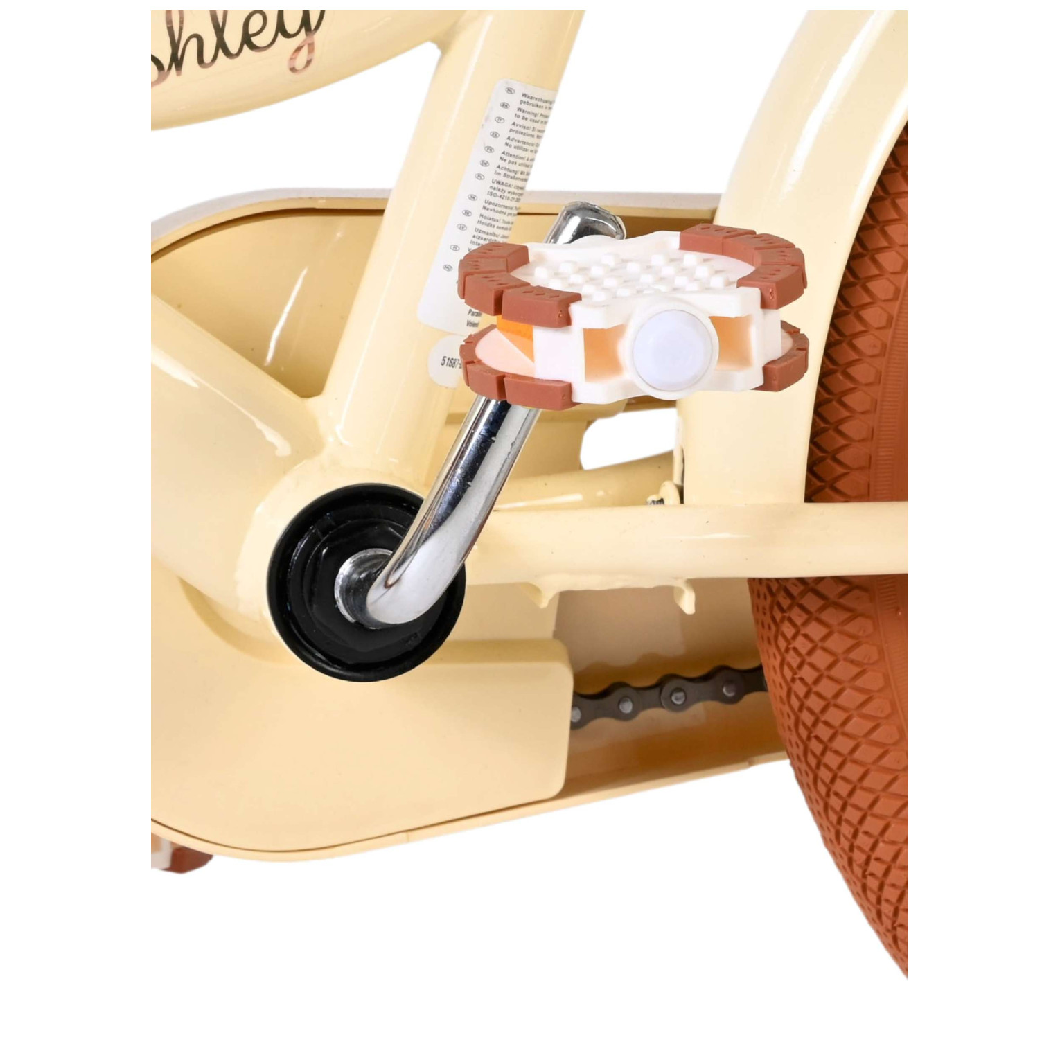 Volare Ashley Fiets - 16 inch - Creme - Twee Handremmen