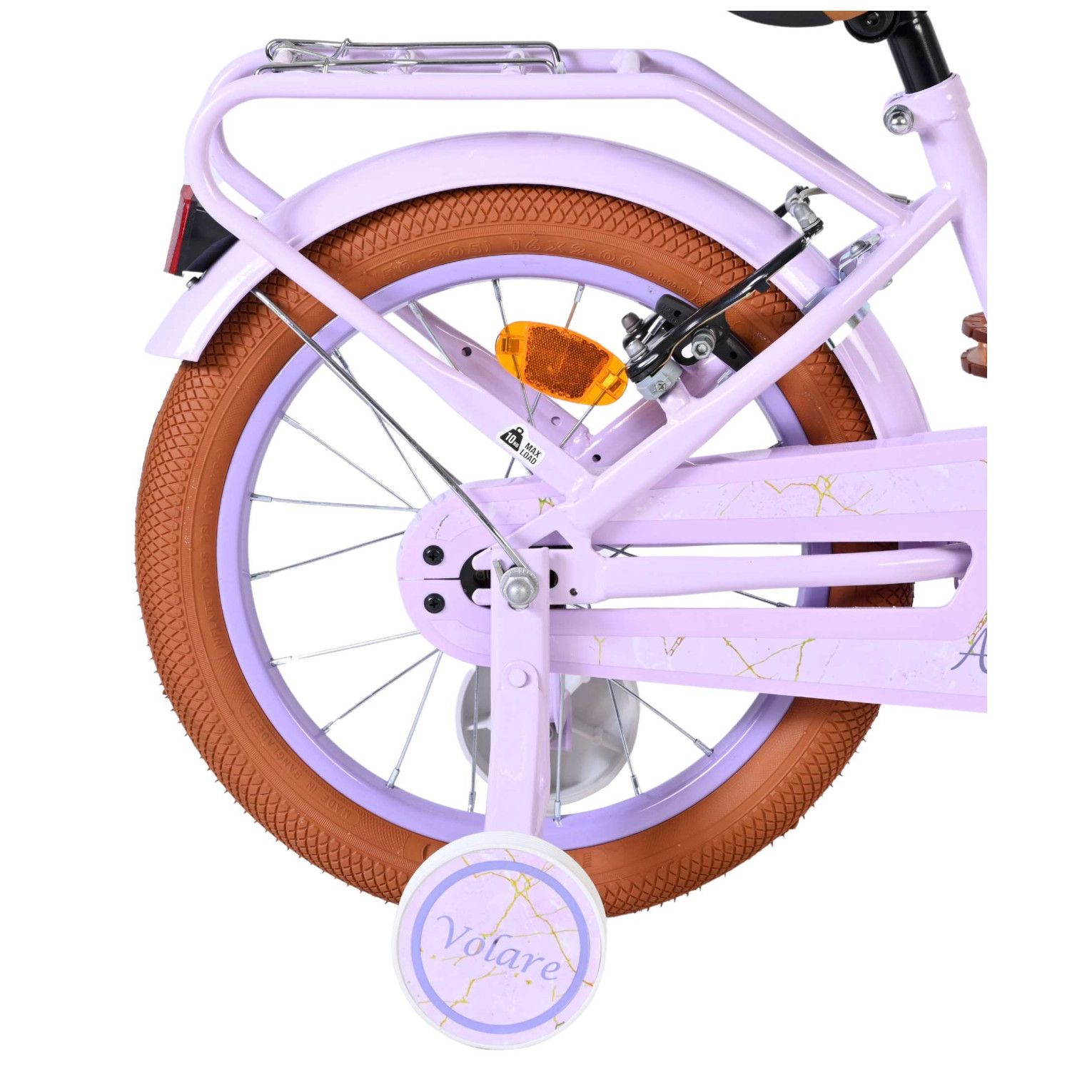 Volare Ashley Fiets - 16 inch - Lila - Twee Handremmen