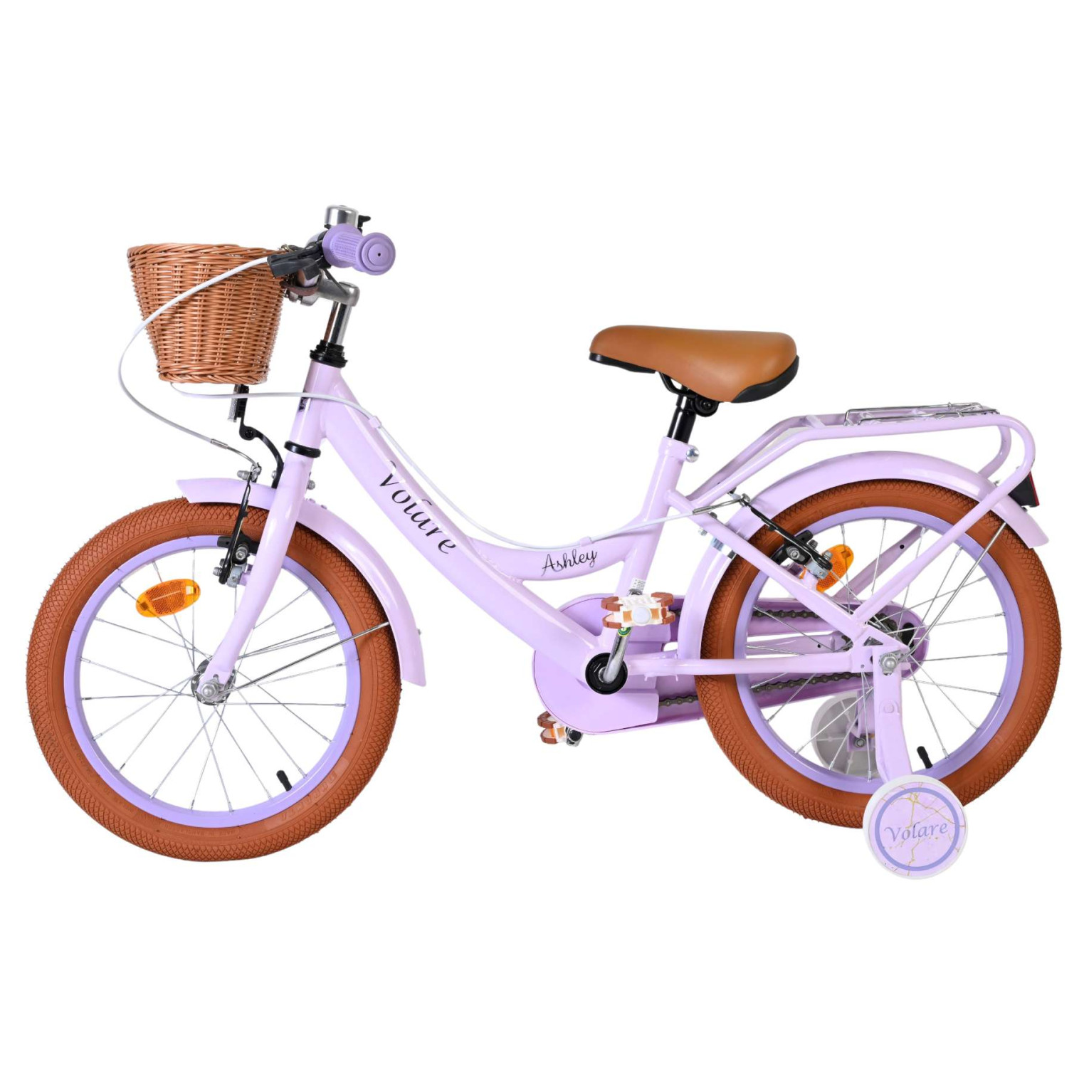Volare Ashley Fiets - 16 inch - Lila - Twee Handremmen