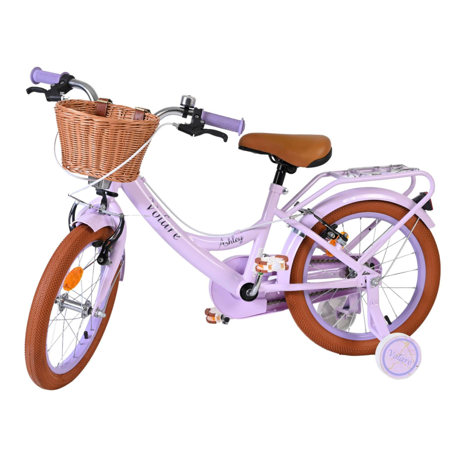 Volare Ashley Fiets - 16 inch - Lila - Twee Handremmen