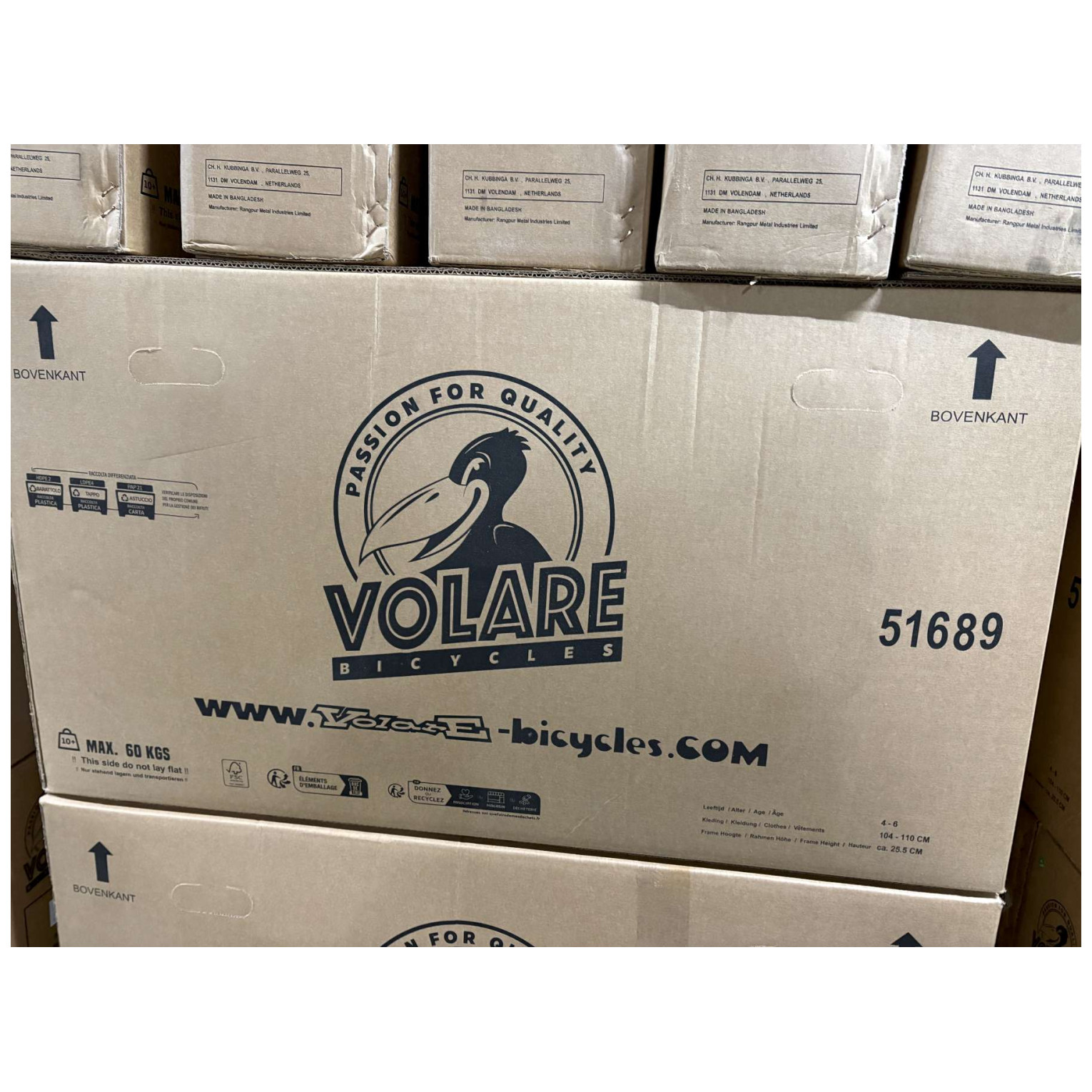 Volare Ashley Fiets - 16 inch - Lila - Twee Handremmen