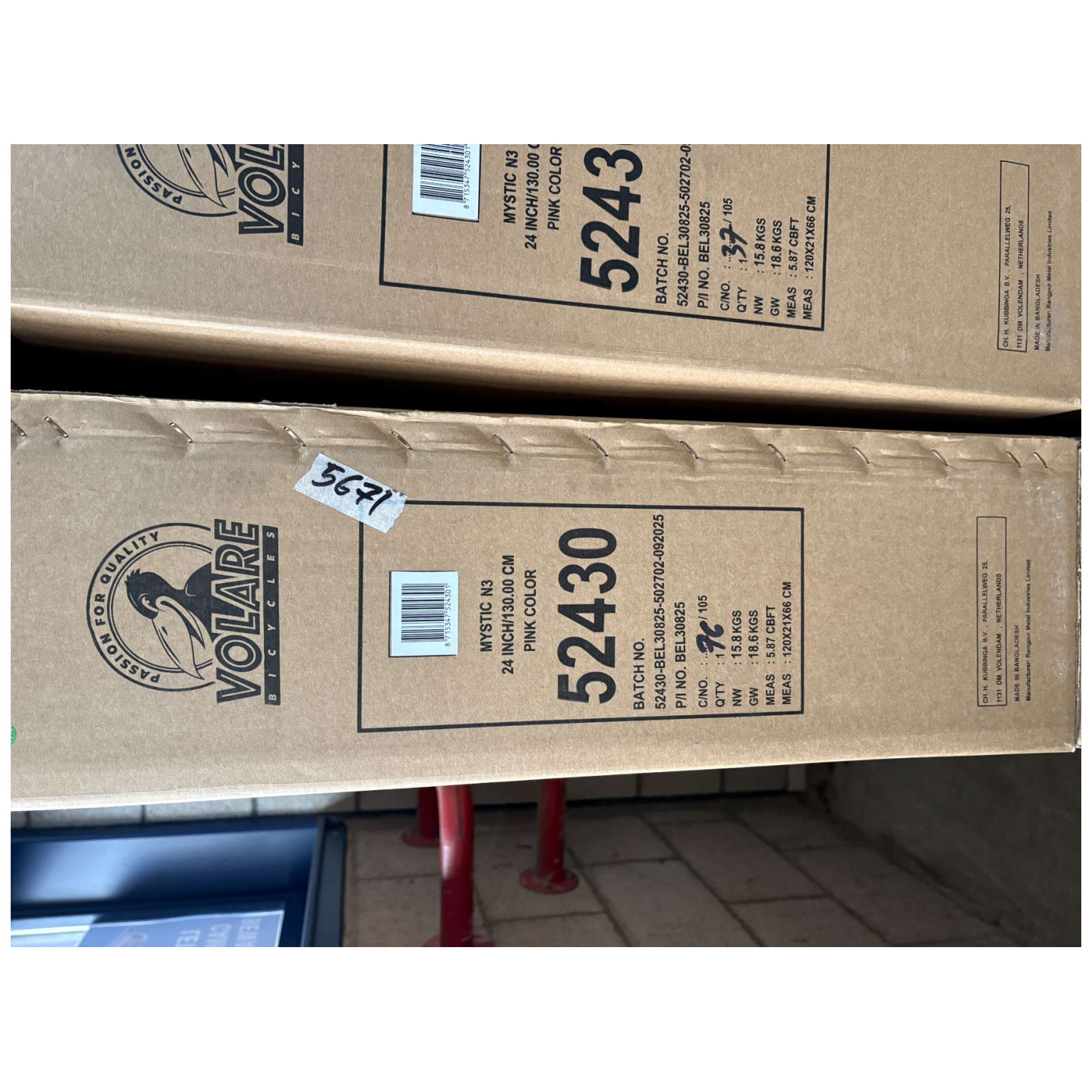 Volare Mystic Fiets - 24 inch - Roze - Nexus 3