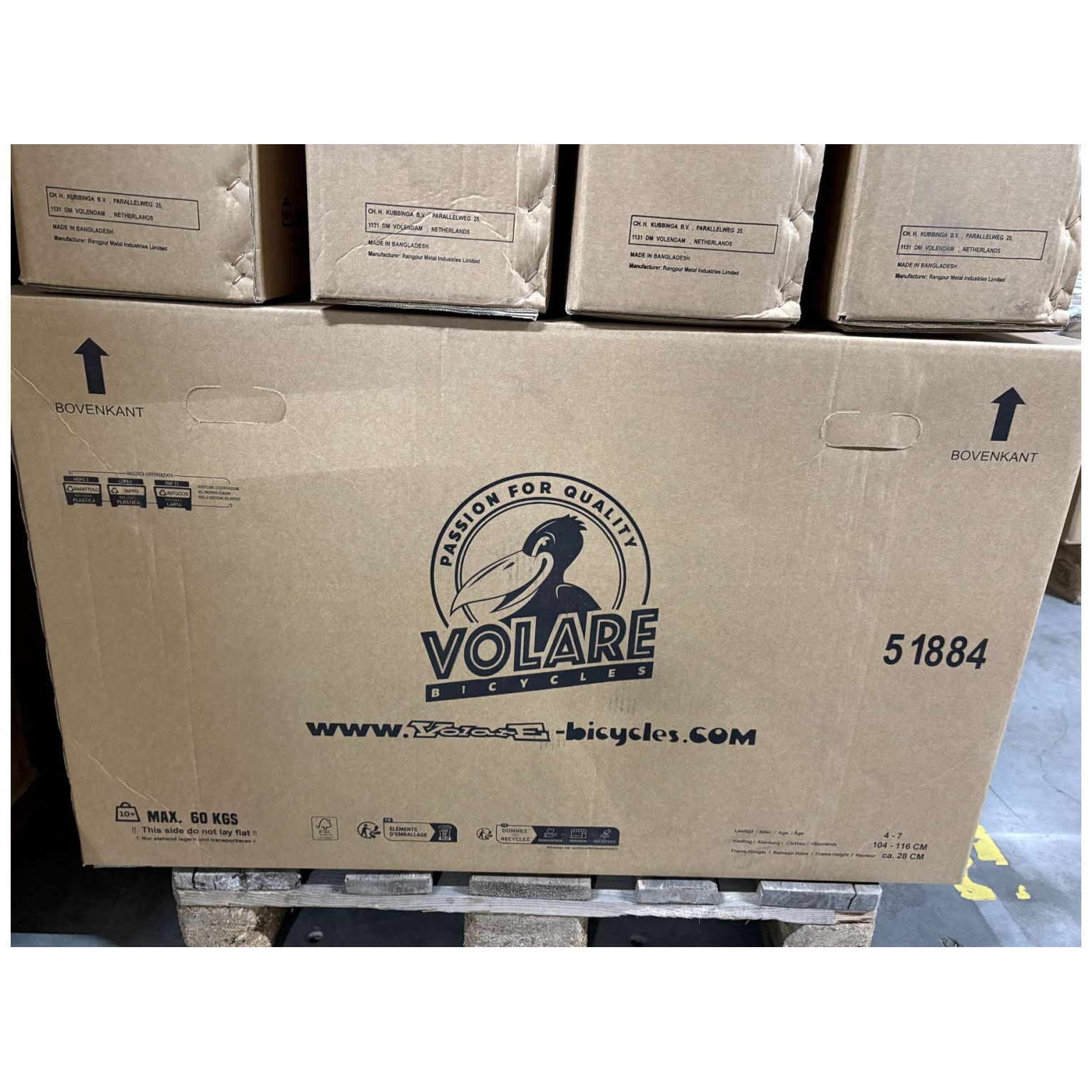 Volare Ashley Fiets - 18 inch - Roze - Twee handremmen