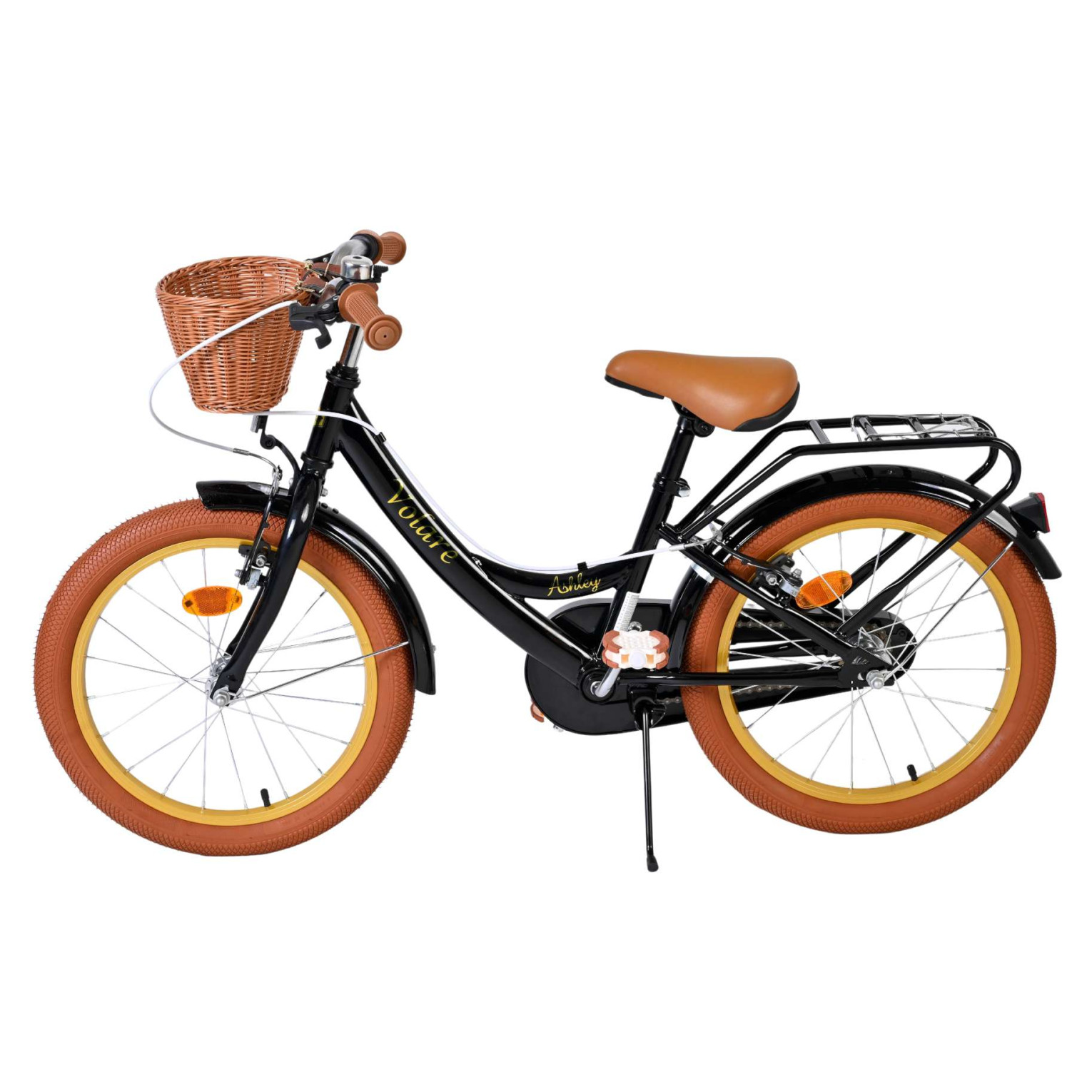 Volare Ashley Fiets - 18 inch - Zwart - Twee handremmen