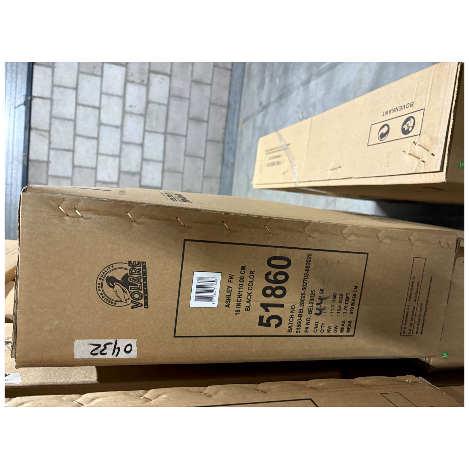 Volare Ashley Fiets - 18 inch - Zwart - Twee handremmen