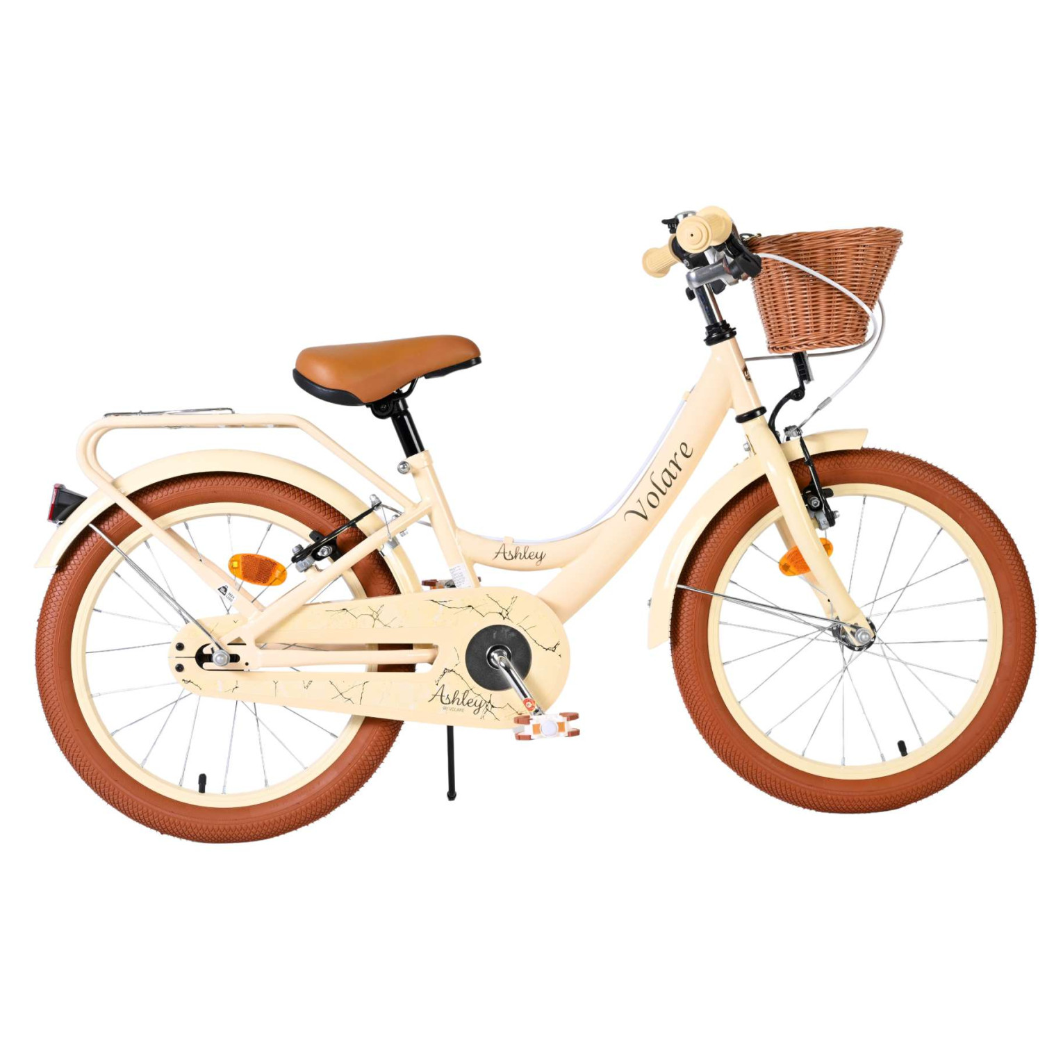 Volare Ashley Fiets - 18 inch - Creme - Twee handremmen