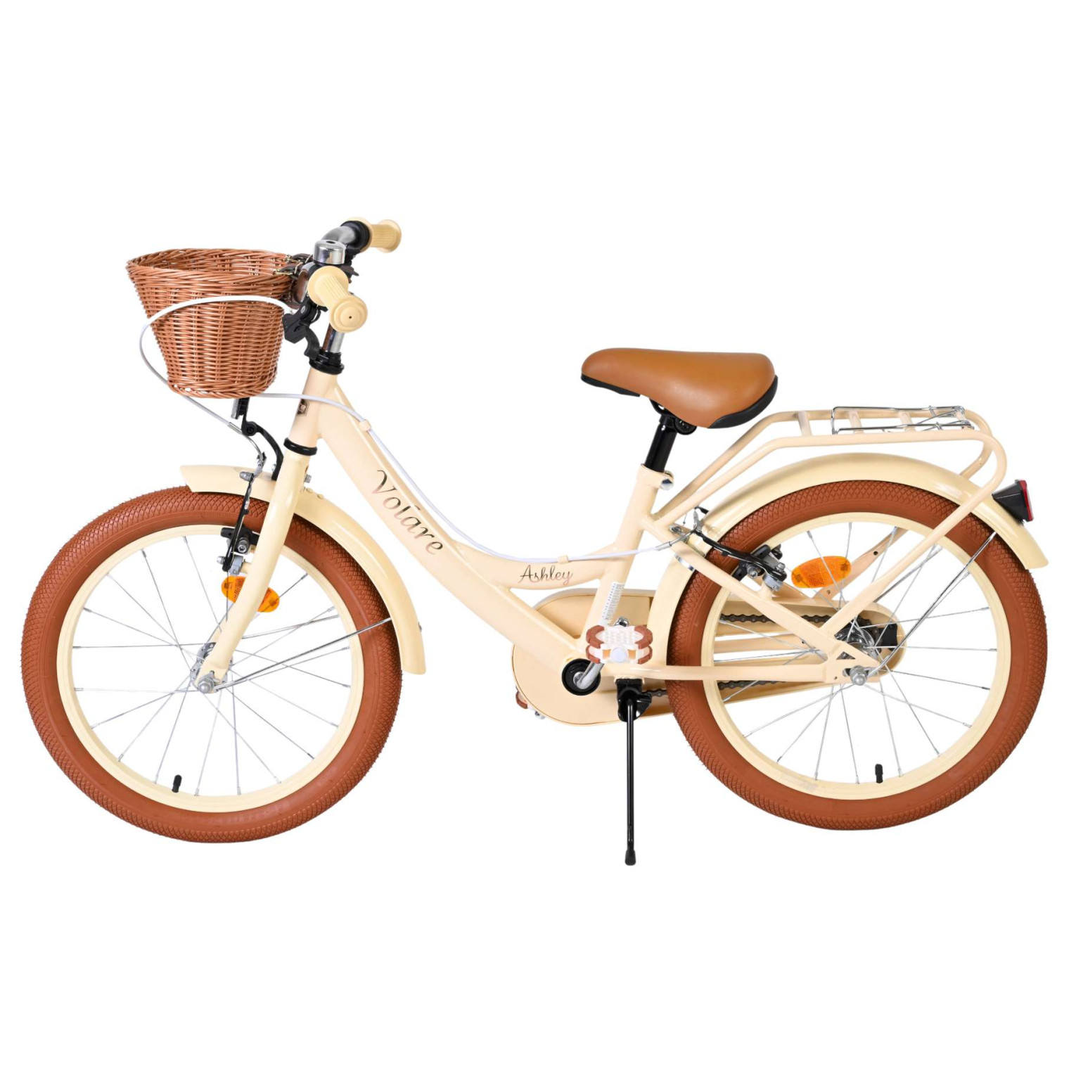 Volare Ashley Fiets - 18 inch - Creme - Twee handremmen