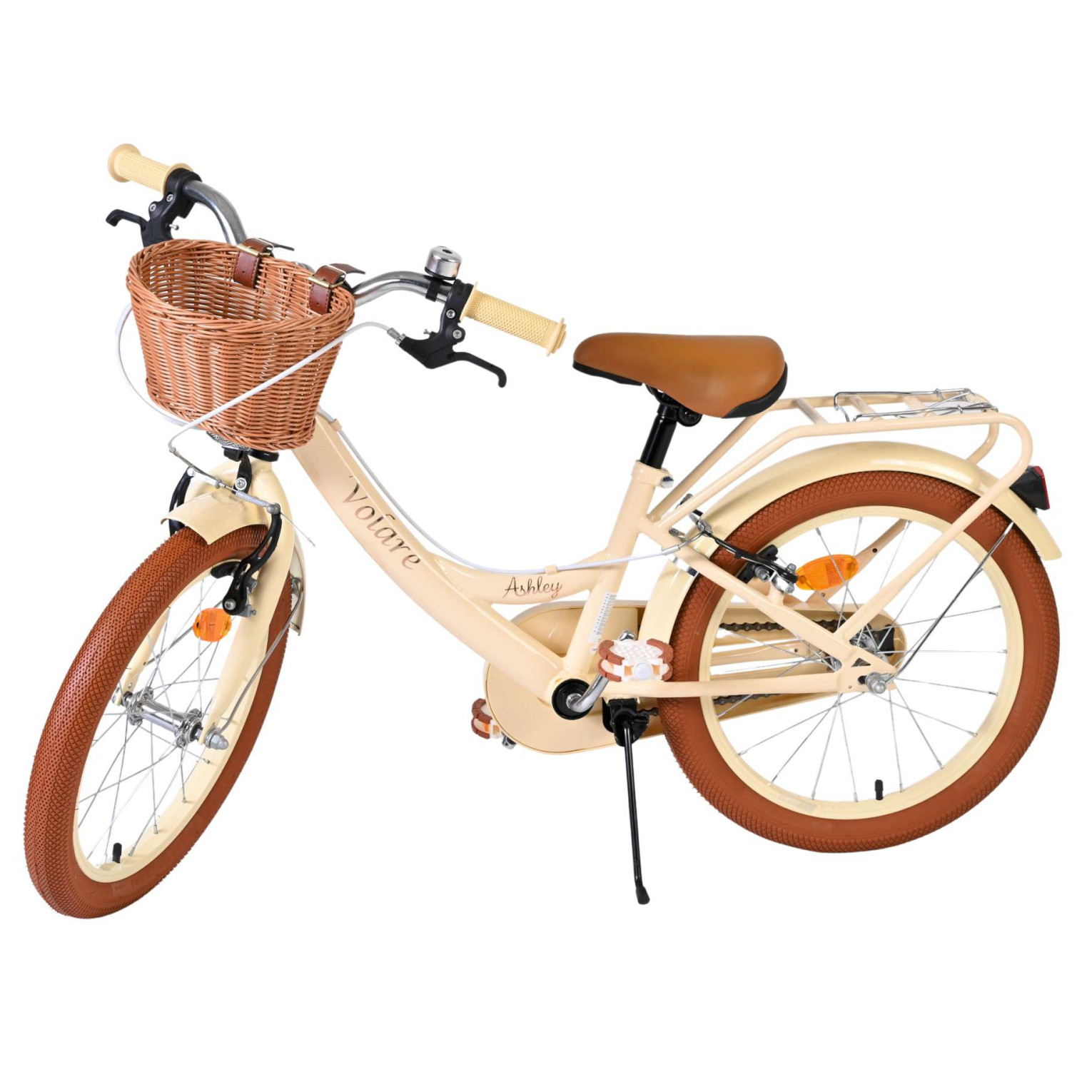 Volare Ashley Fiets - 18 inch - Creme - Twee handremmen
