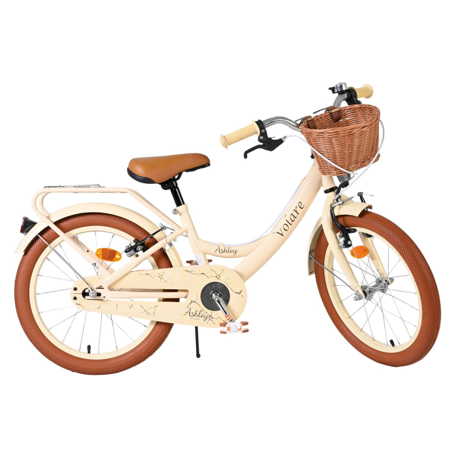 Volare Ashley Fiets - 18 inch - Creme - Twee handremmen