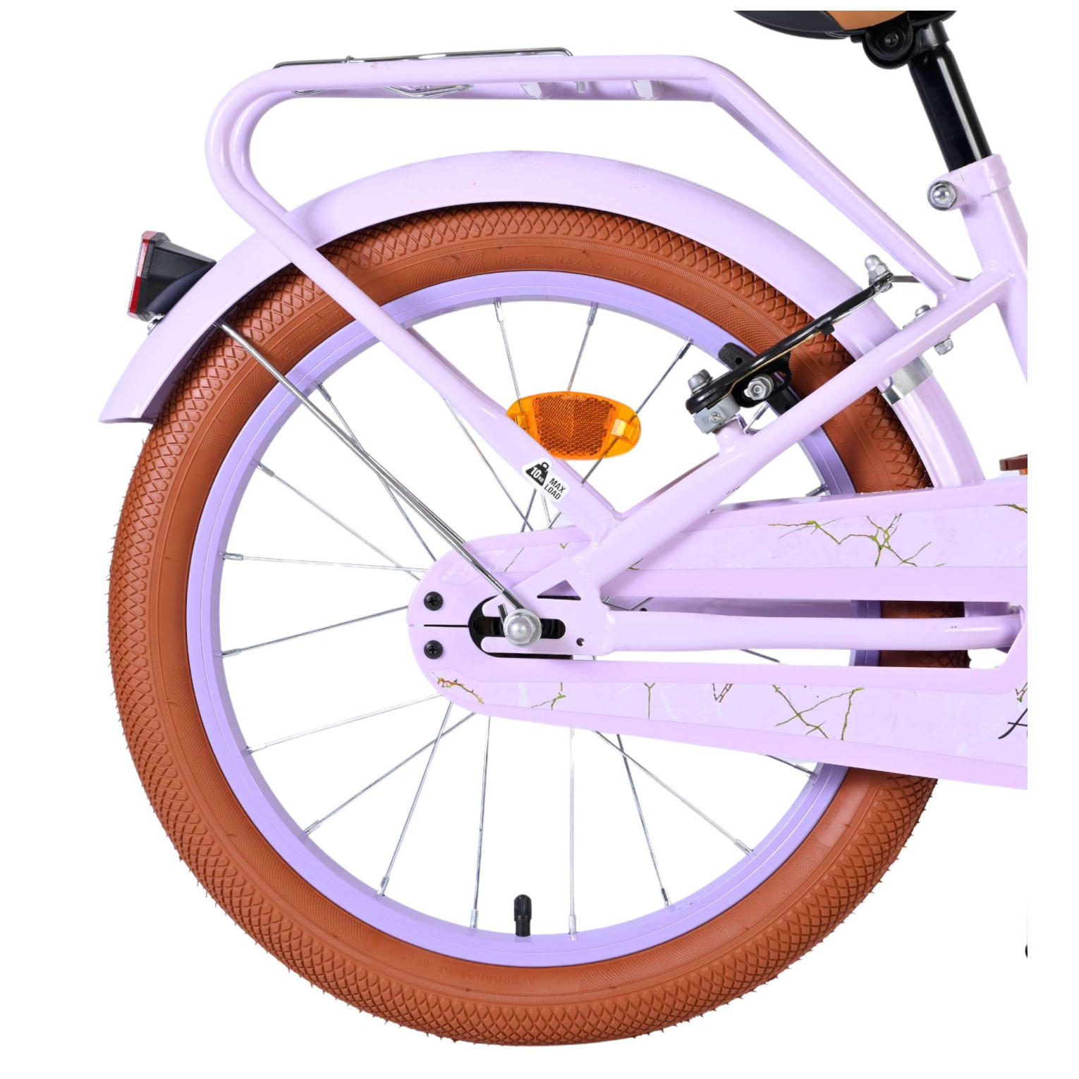 Volare Ashley Fiets - 18 inch - Lila - Twee handremmen
