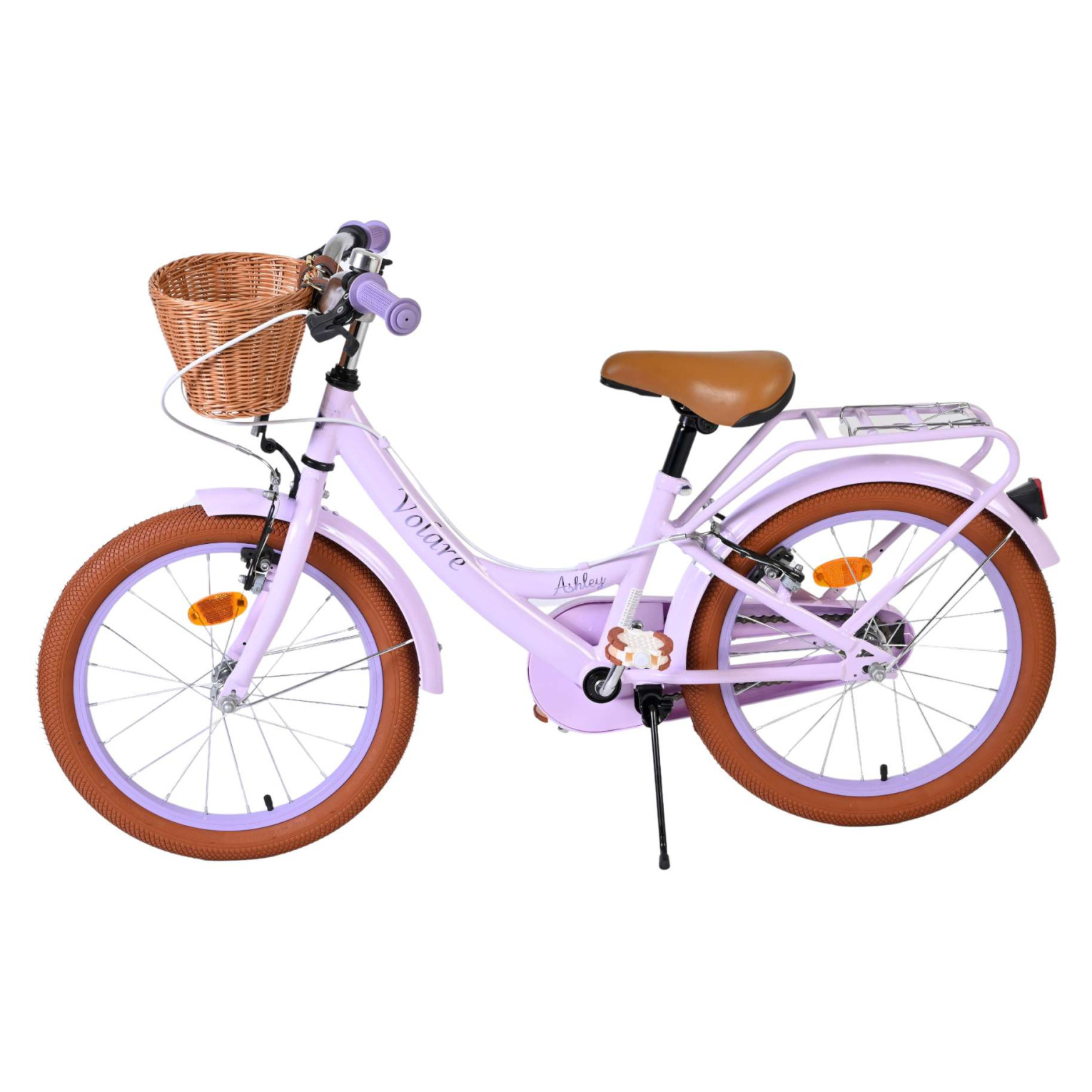 Volare Ashley Fiets - 18 inch - Lila - Twee handremmen