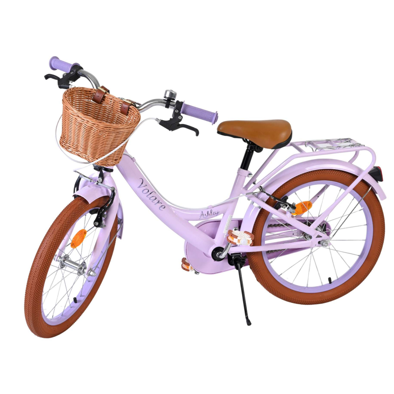 Volare Ashley Fiets - 18 inch - Lila - Twee handremmen