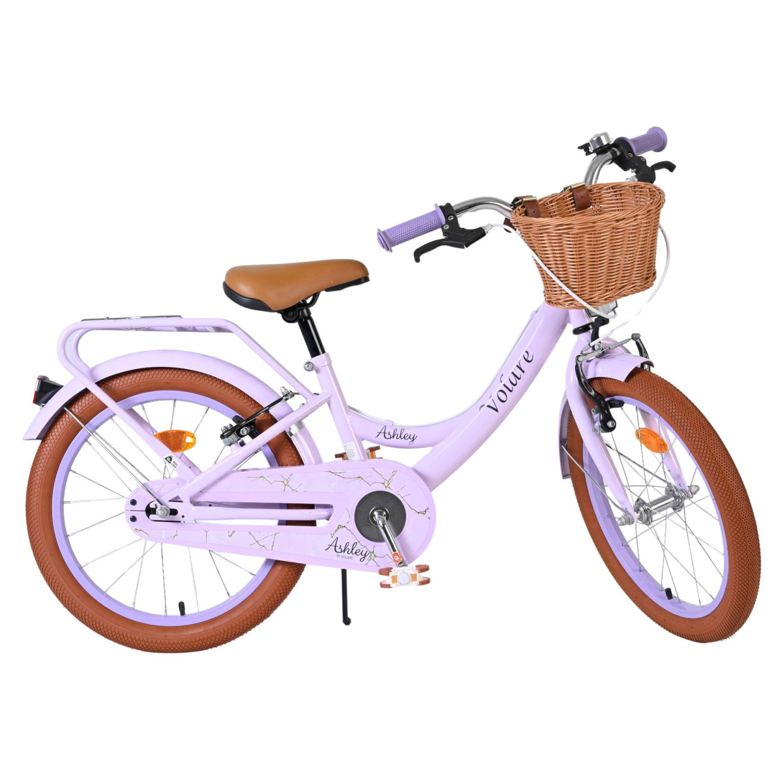 Volare Ashley Fiets - 18 inch - Lila - Twee handremmen